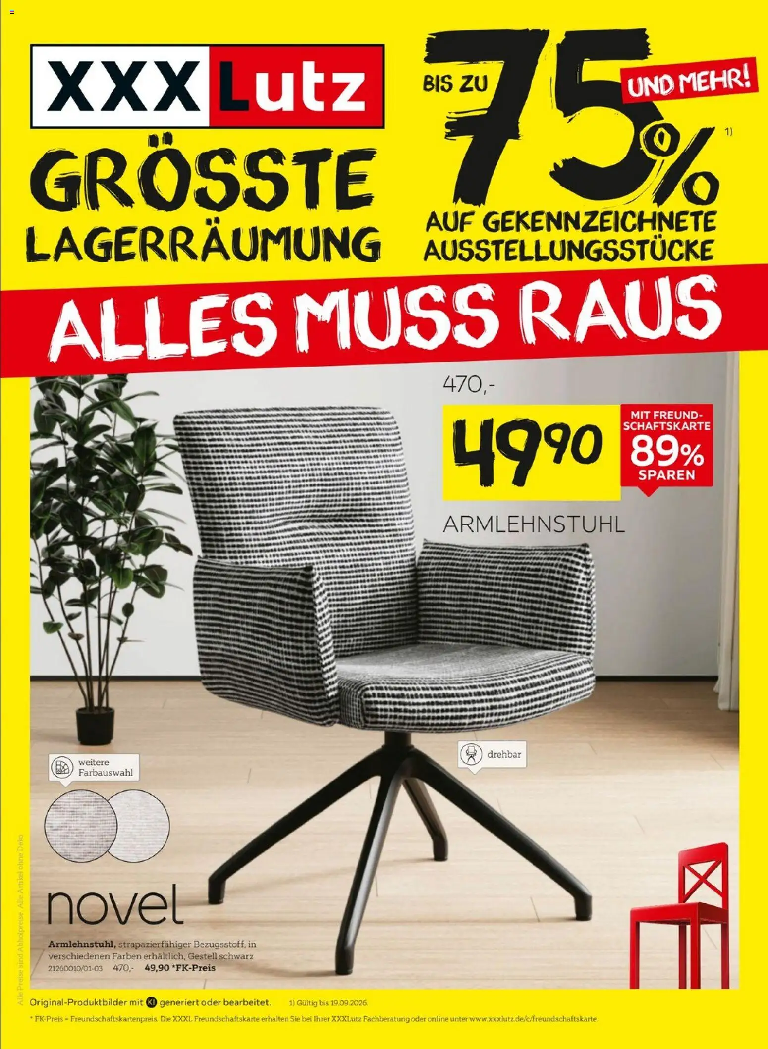 XXXLutz Größte Lagerräumung 2 – gültig ab 12.09.2026 | Seite: 1