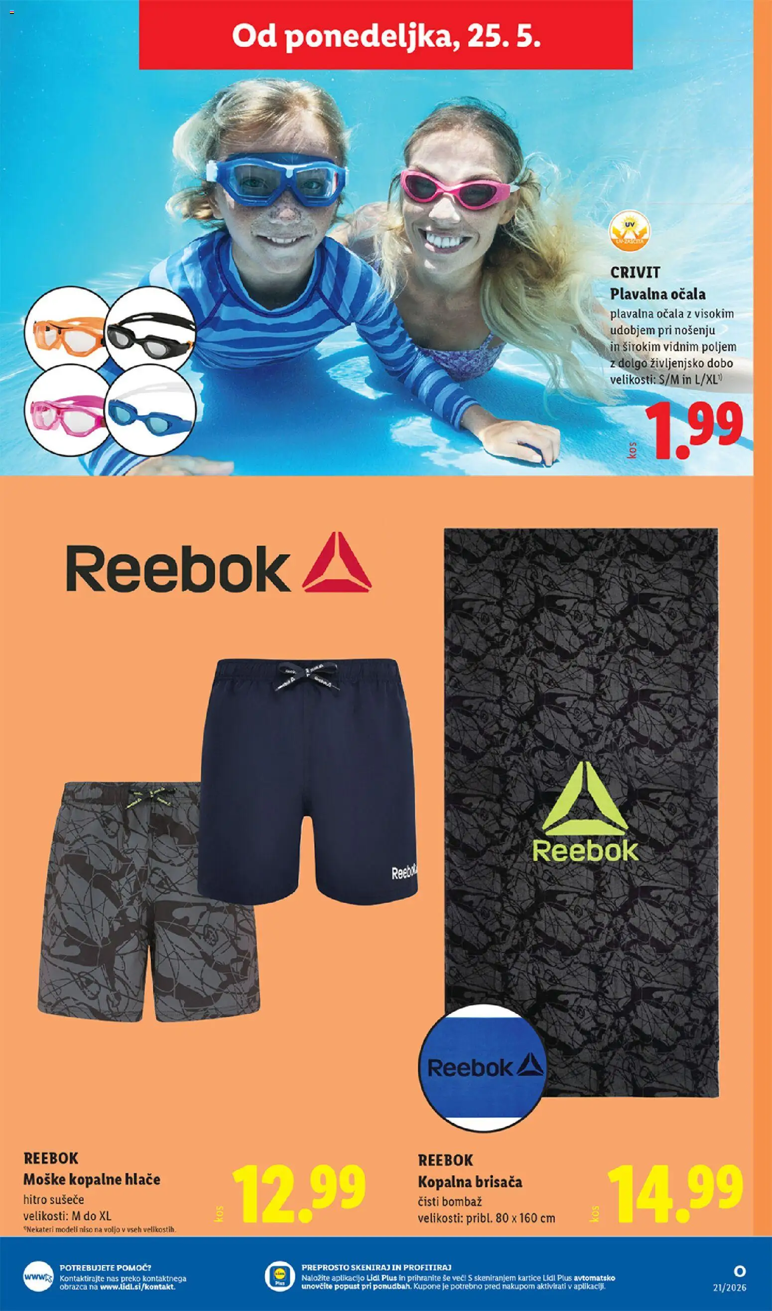 Novi Lidl katalog ponudbe – veljaven od 21.05.2026 | Stran: 59 | Izdelki: Brisača, Kopalna brisača, Hlace, Ocala