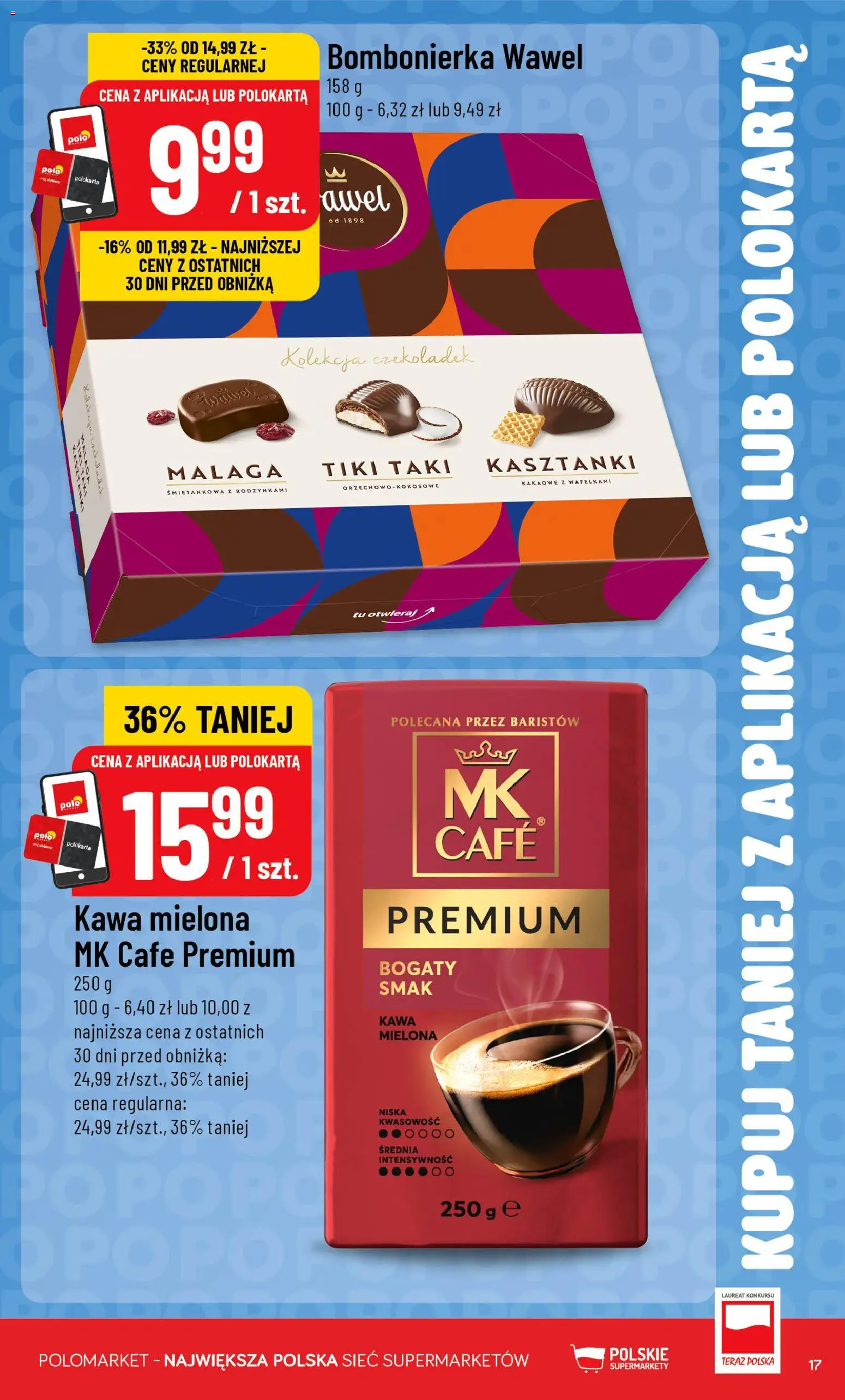 POLOmarket gazetka - Kupuj taniej z POLOappką od 17.06.2026 | Strona: 17 | Produkty: Bombonierka, Kawa