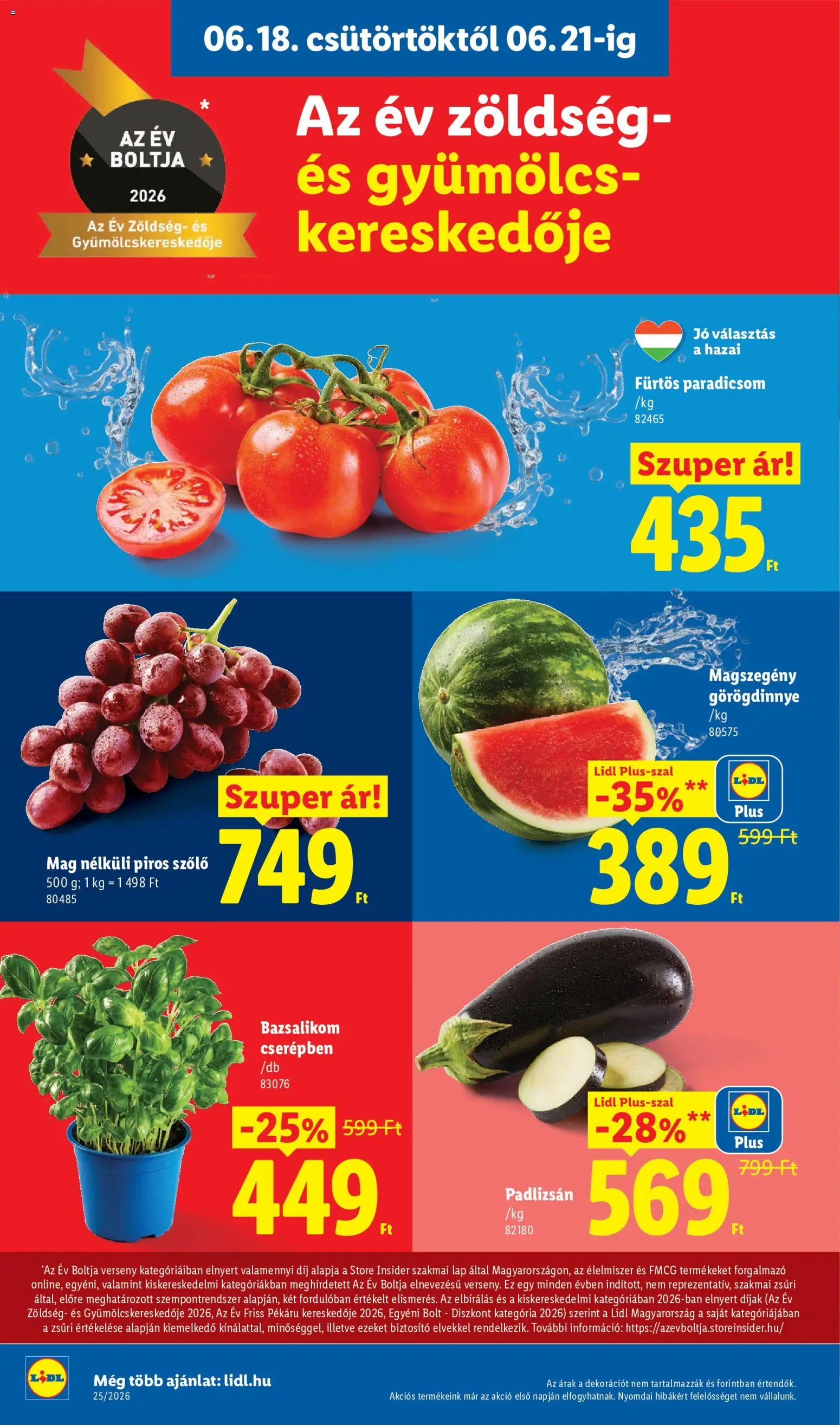 Lidl akciós ujság - amely érvényes a következő dátumtól: 18.06.2026 | Oldal: 2