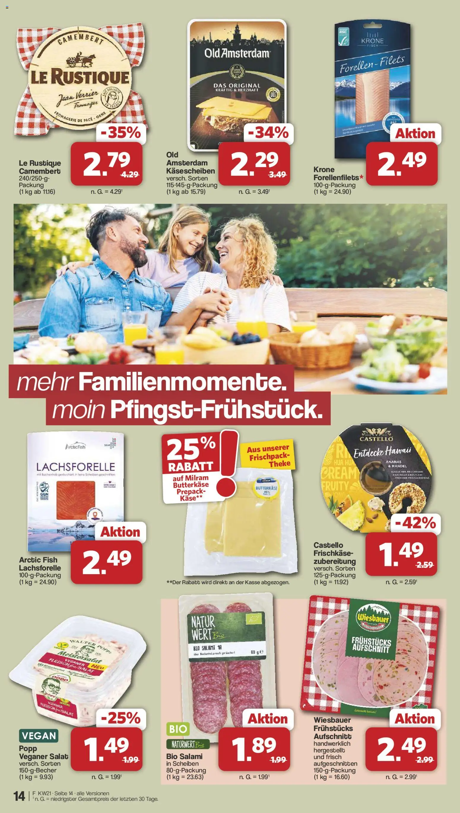 Famila Nordwest Prospekt 	 – gültig ab 18.05.2026 | Seite: 14 | Produkte: Theke, Ananas, Salami, Fleisch