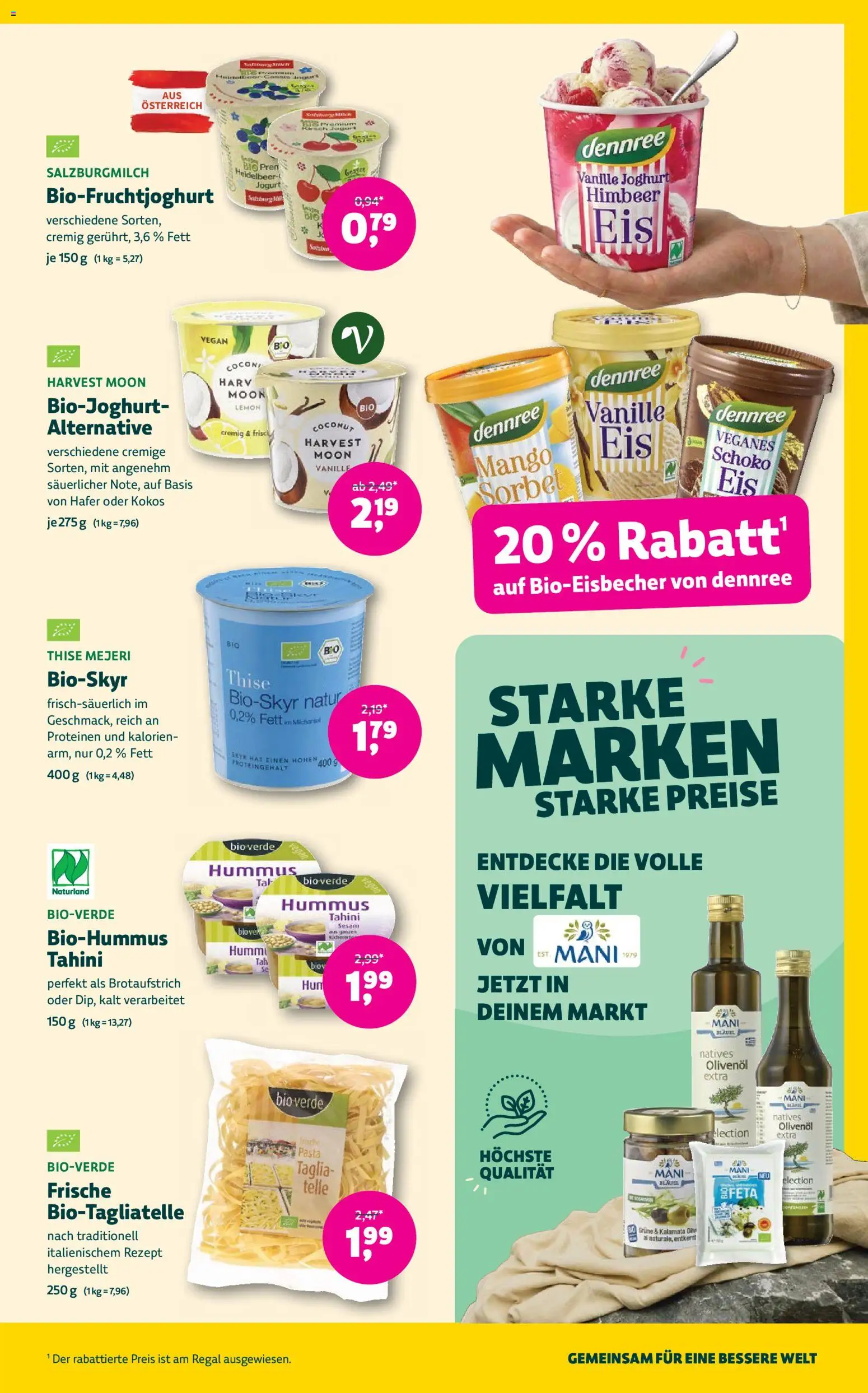 Denns BioMarkt Angebote gültig ab 15.07.2026 | Seite: 9 | Produkte: Pasta, Mango, Vanille, Joghurt