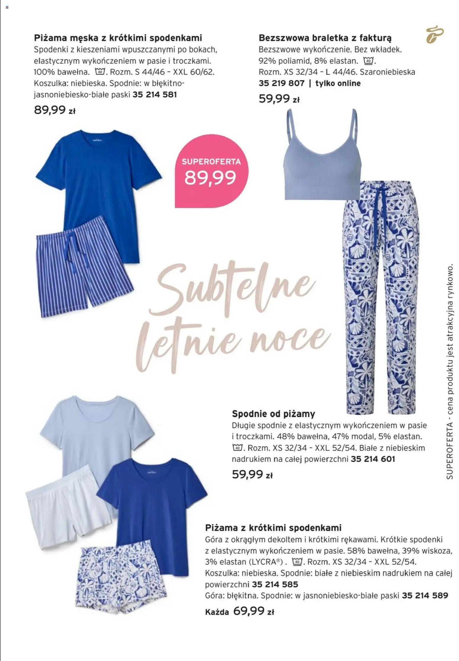 Tchibo promocje od 28.07.2026 | Strona: 3 | Produkty: Braletka, Spodnie, Spodenki, Piżama