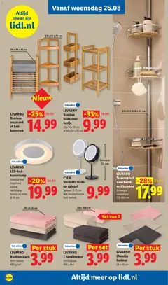 LIVARNO Bamboe wasmand of badkamerek, LIVARNO Bamboe wasmand of badkamerek - Voorbeeld van een folder van Lidl, geldig van 24-08-2026 | Pagina: 36