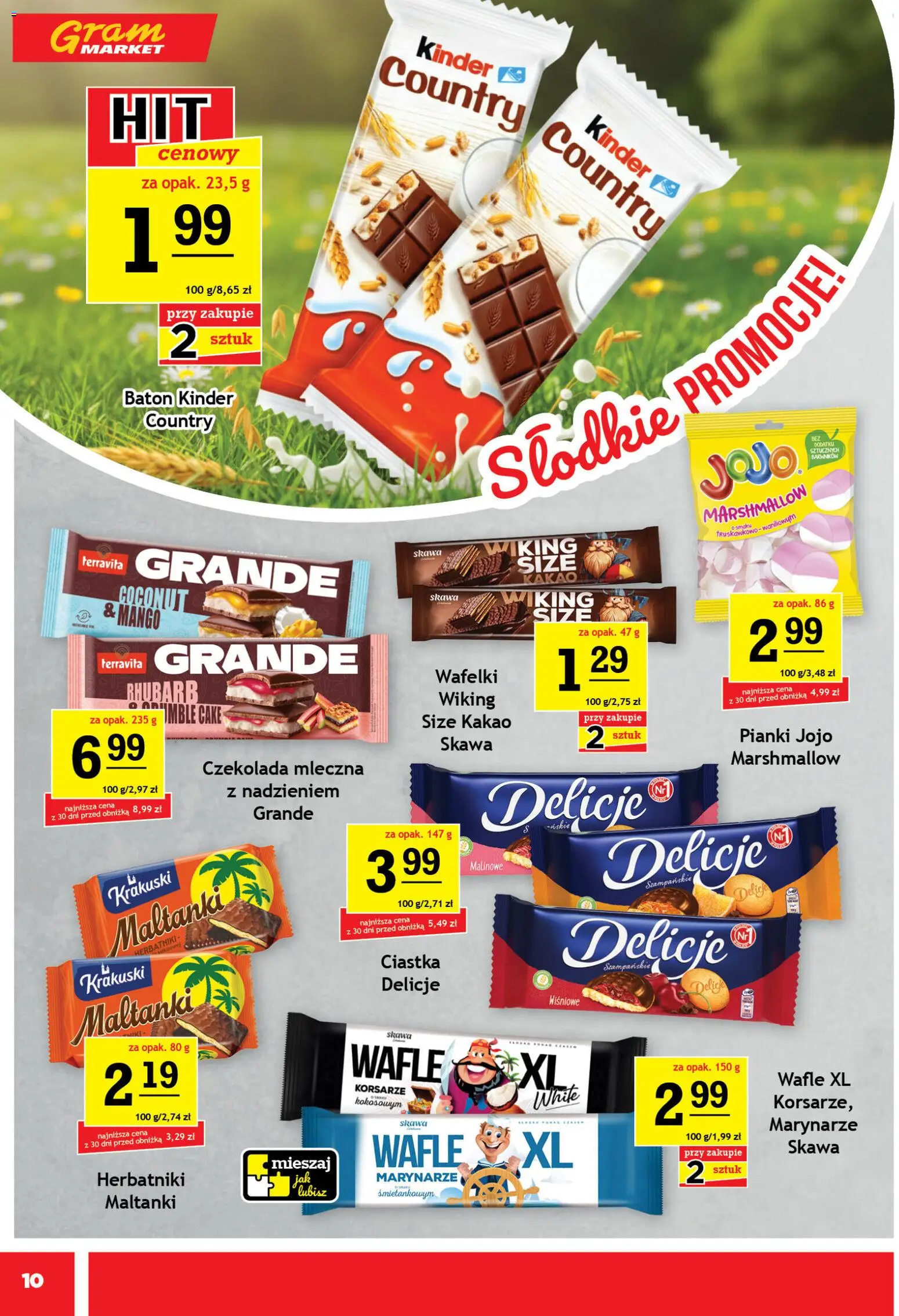 Gram Market gazetka od 15.04.2026 | Strona: 10 | Produkty: Mango, Kakao, Herbatniki, Ciastka