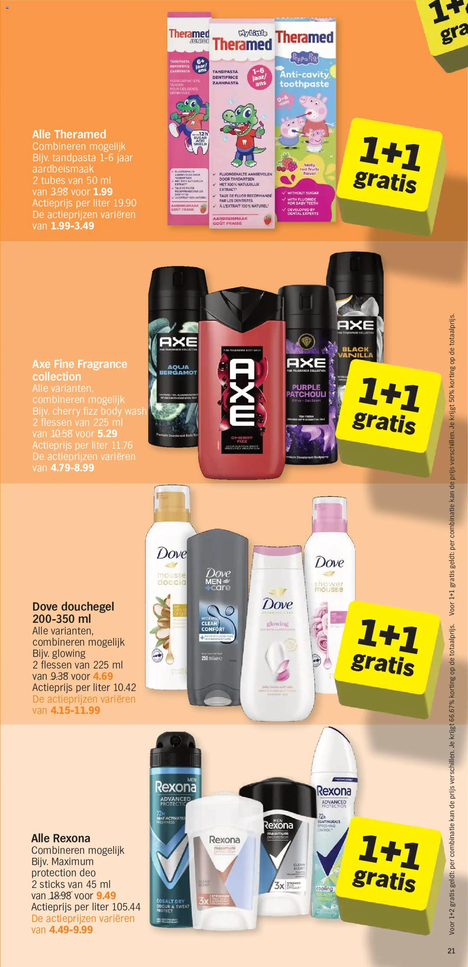 {H1} | Pagina: 21 | Producten: Douchegel, Deodorant, Tandpasta, Kan