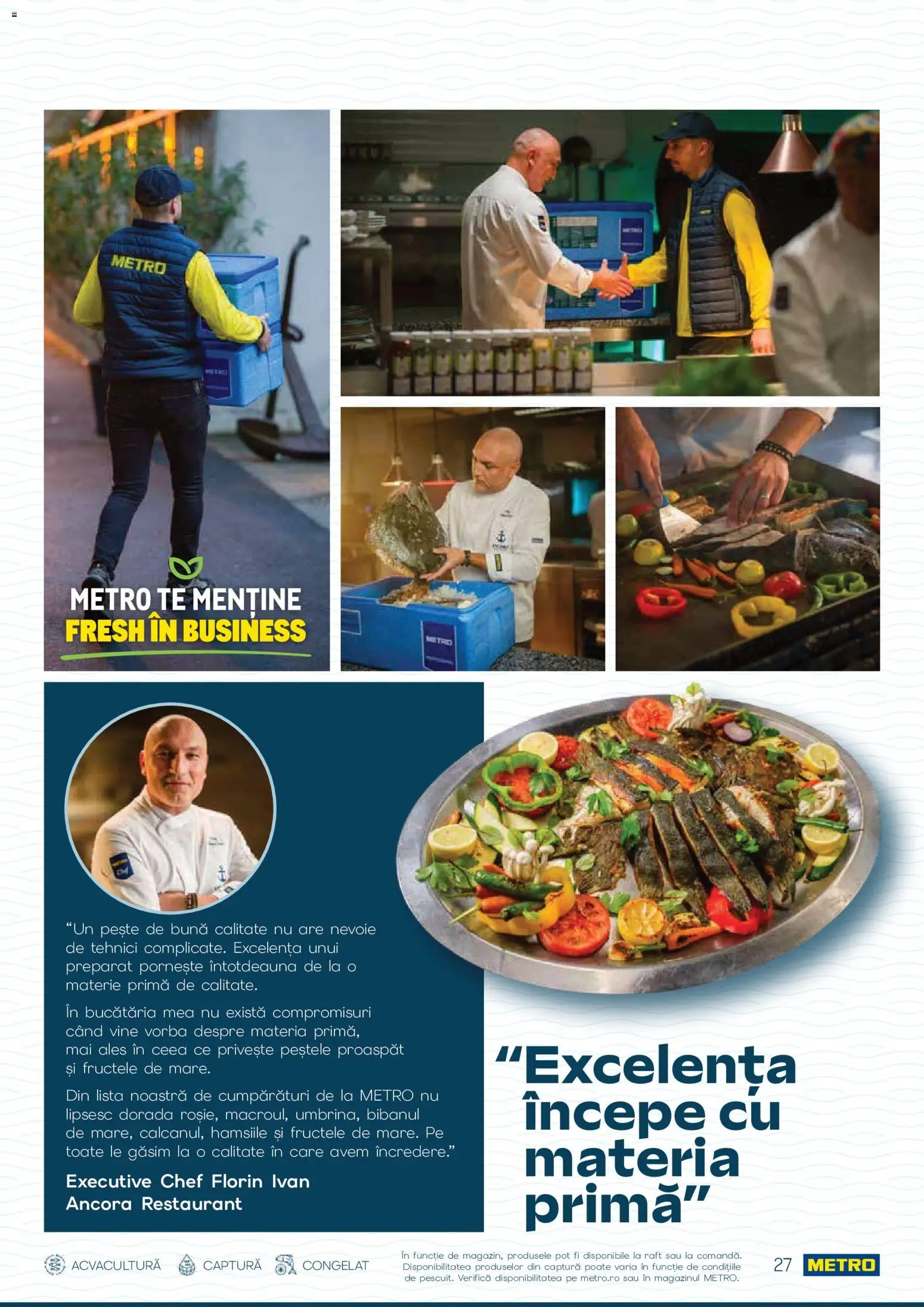 Noul catalog Metro – valabil de la 01.10.2026 | Pagină: 27 | Produse: Raft, Pește