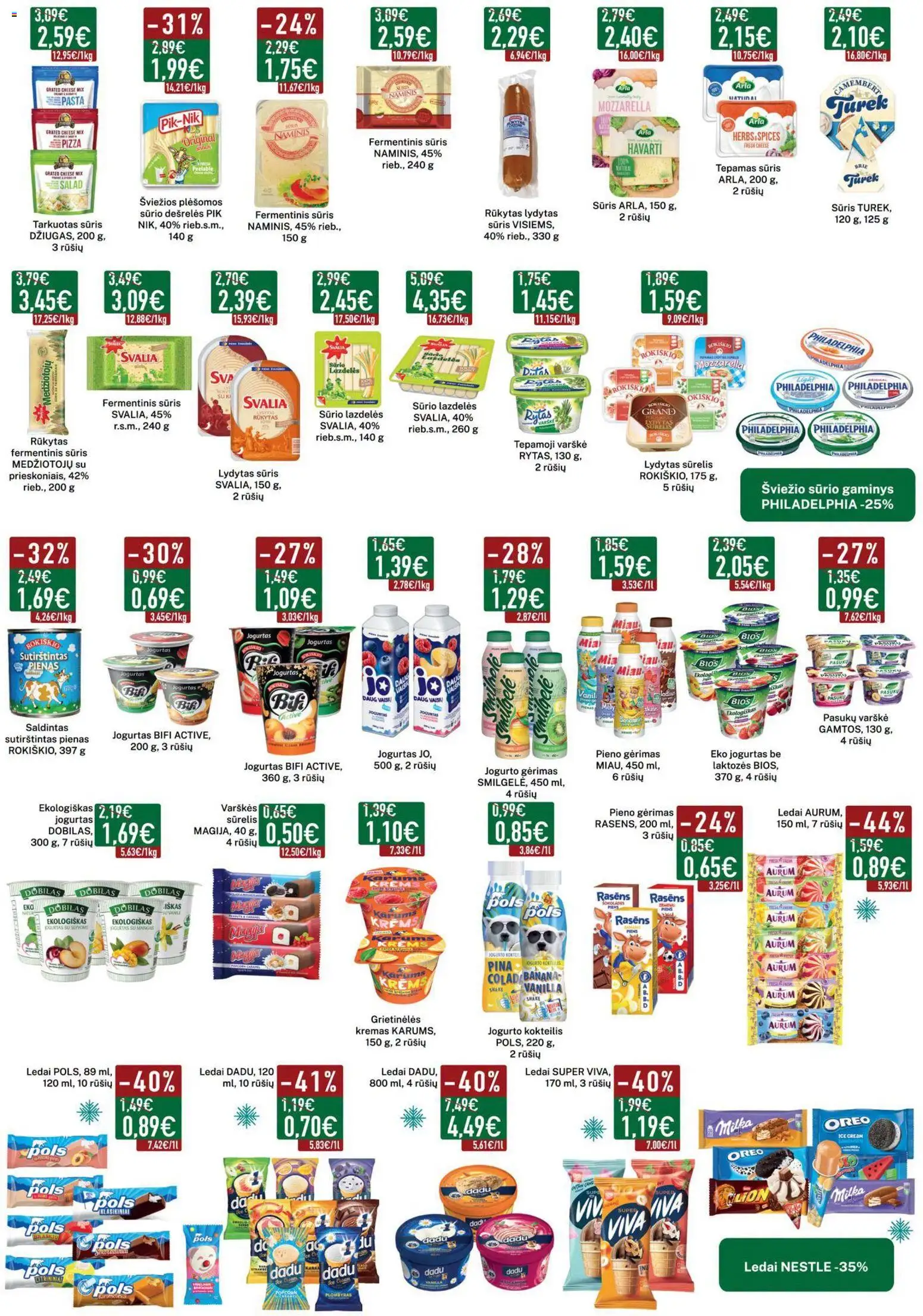 Elimart - TAU akcijos nuo 2026.07.07 | Puslapis: 7 | Prekių: Kremas, Jogurtas, Sūris, Varškė