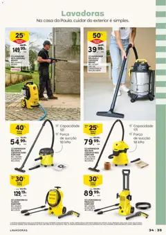 Pré-visualização Continente Verão A casa de toda a gente válido de 19.05.2026 | Página: 35 | Produtos: Lavadora alta pressão, Aspirador