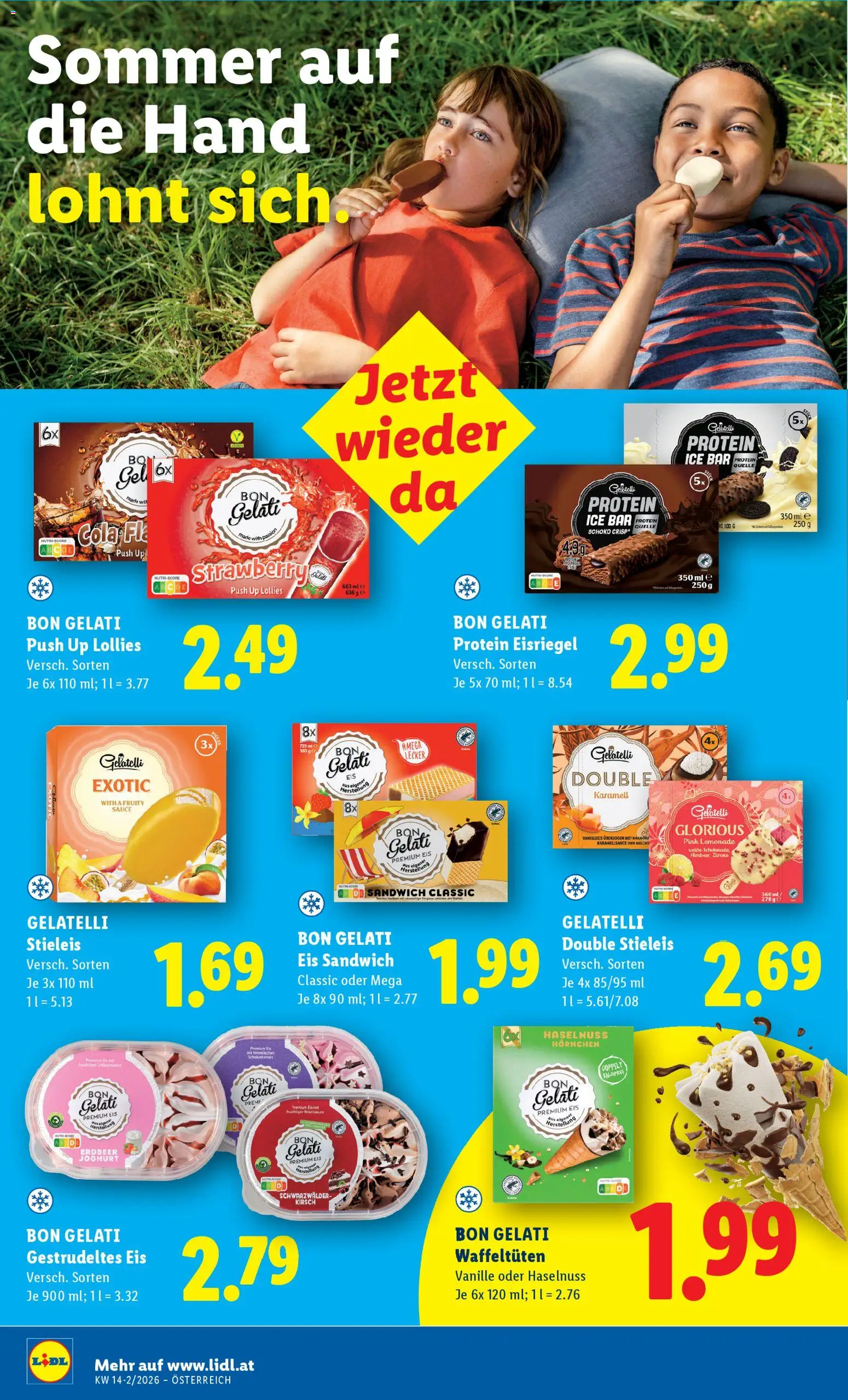 Lidl - Flugblatt gültig ab 02.04.2026 | Seite: 26 | Produkte: Eis, Zitrone, Milch, Joghurt