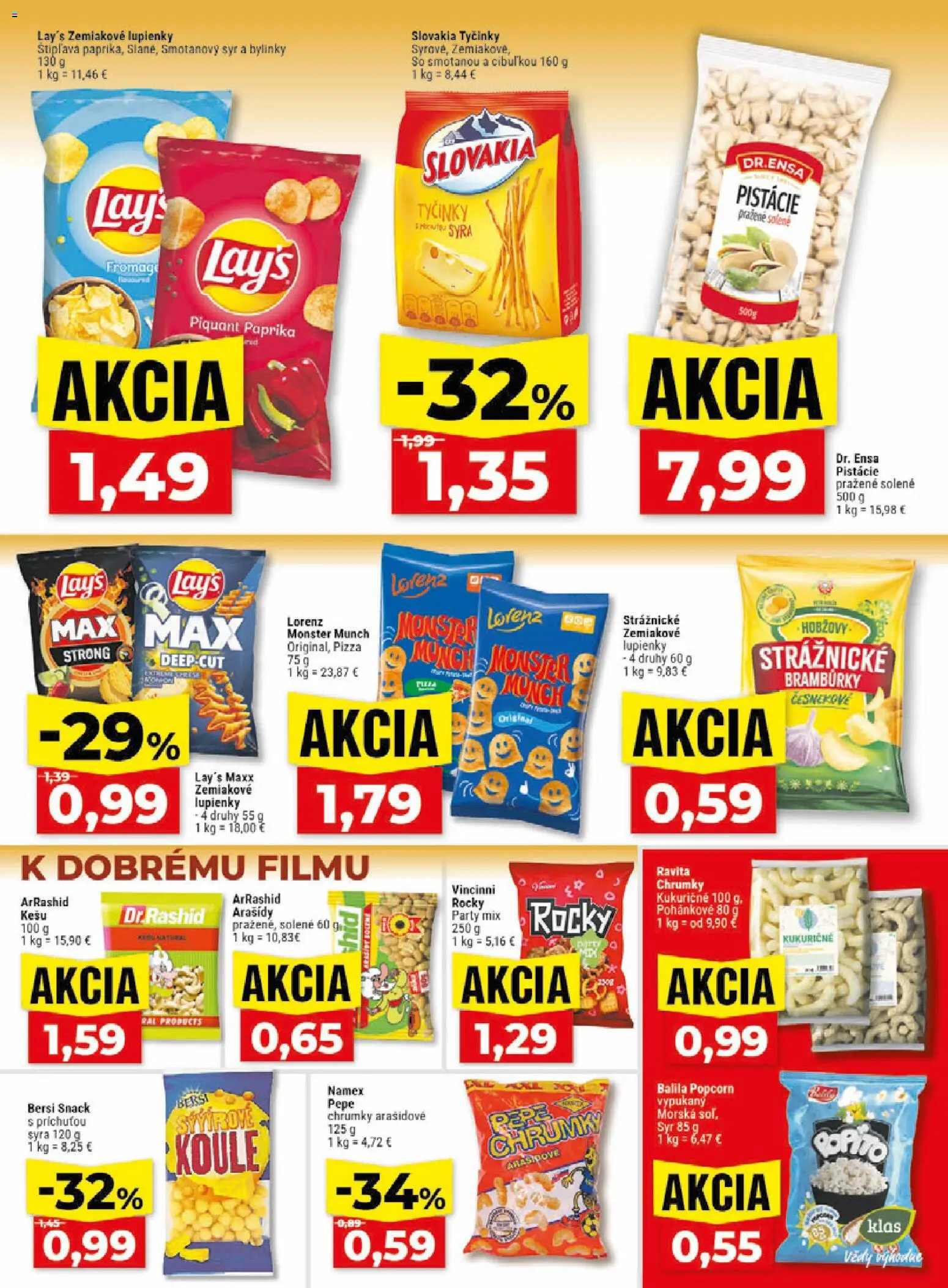 Nové Klas akcie – leták je platný od 06.07.2026 | Strana: 20 | Produkty: Paprika, Pizza, Arašidy, Pistácie