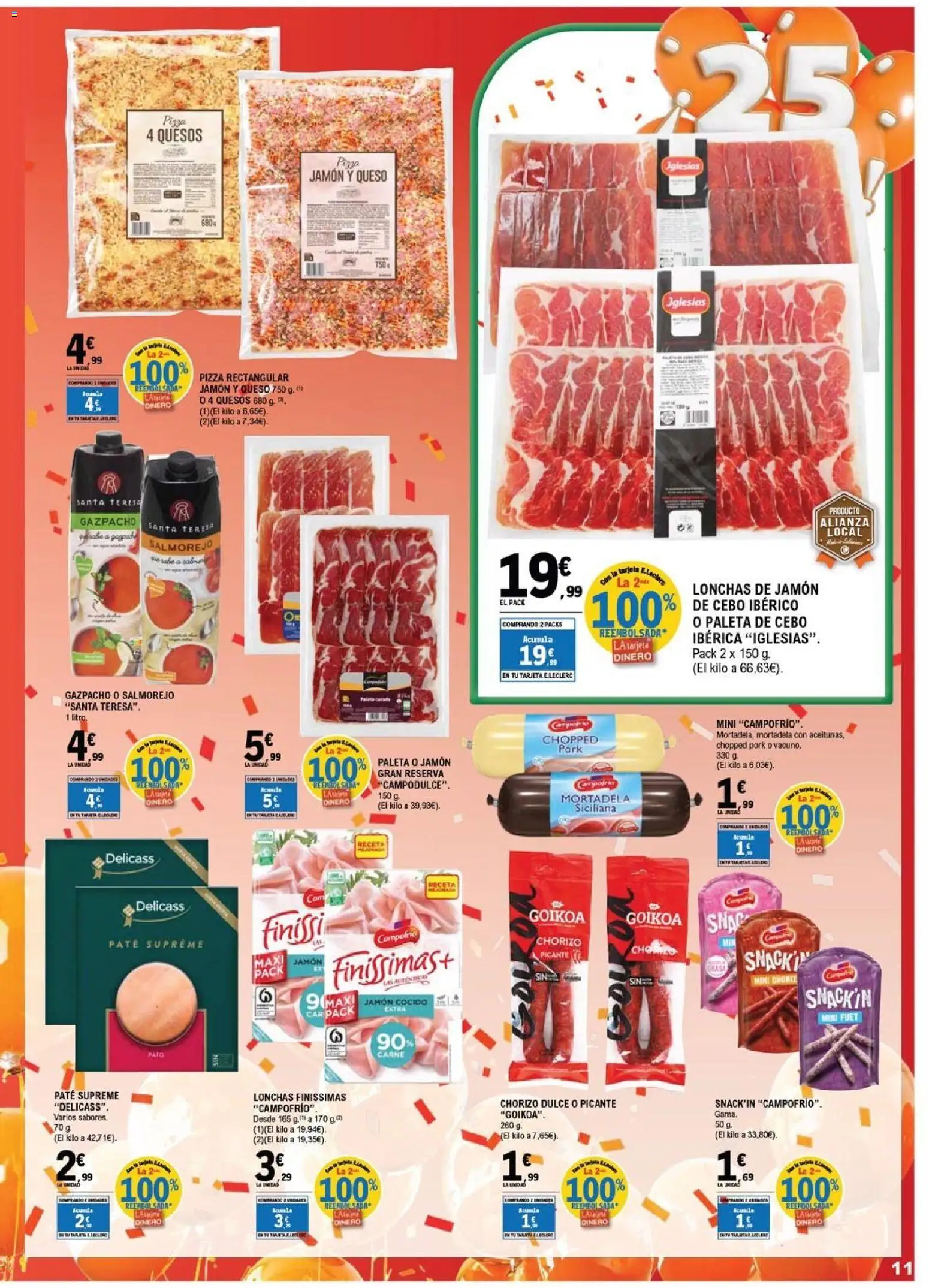 E.Leclerc folleto Salamanca │ válido desde el 15/07/2026 | Página: 11 | Productos: Queso, Jamón cocido, Paté, Piña