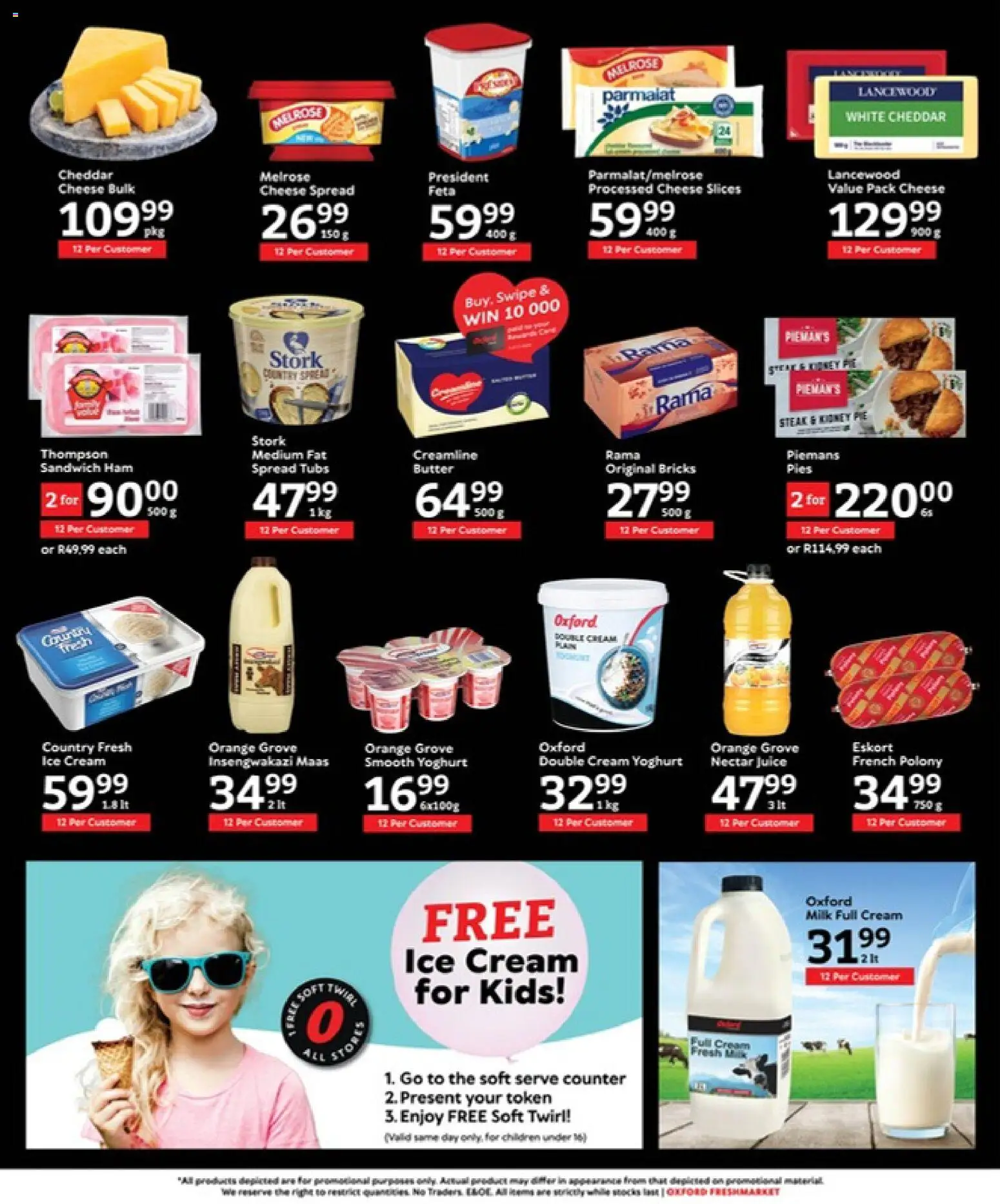 New Oxford Freshmarket catalogue – valid from 15.04.2026 | Page: 12 | Products: Yoghurt, Polony, Ham, Ice cream