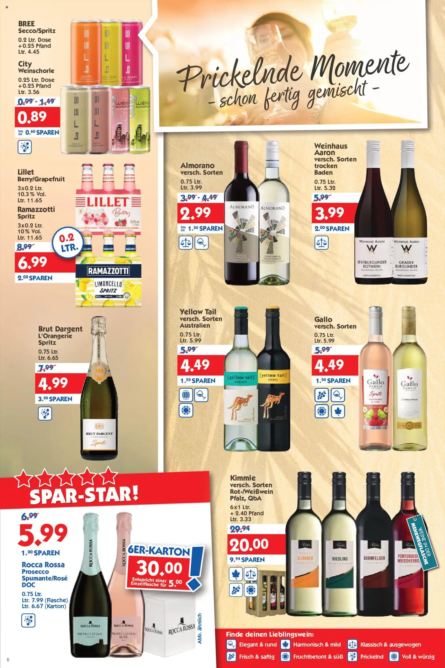 HOL’AB! Prospekt – gültig ab 17.08.2026 | Seite: 6 | Produkte: Sprite, Rotwein, Prosecco, Ramazzotti