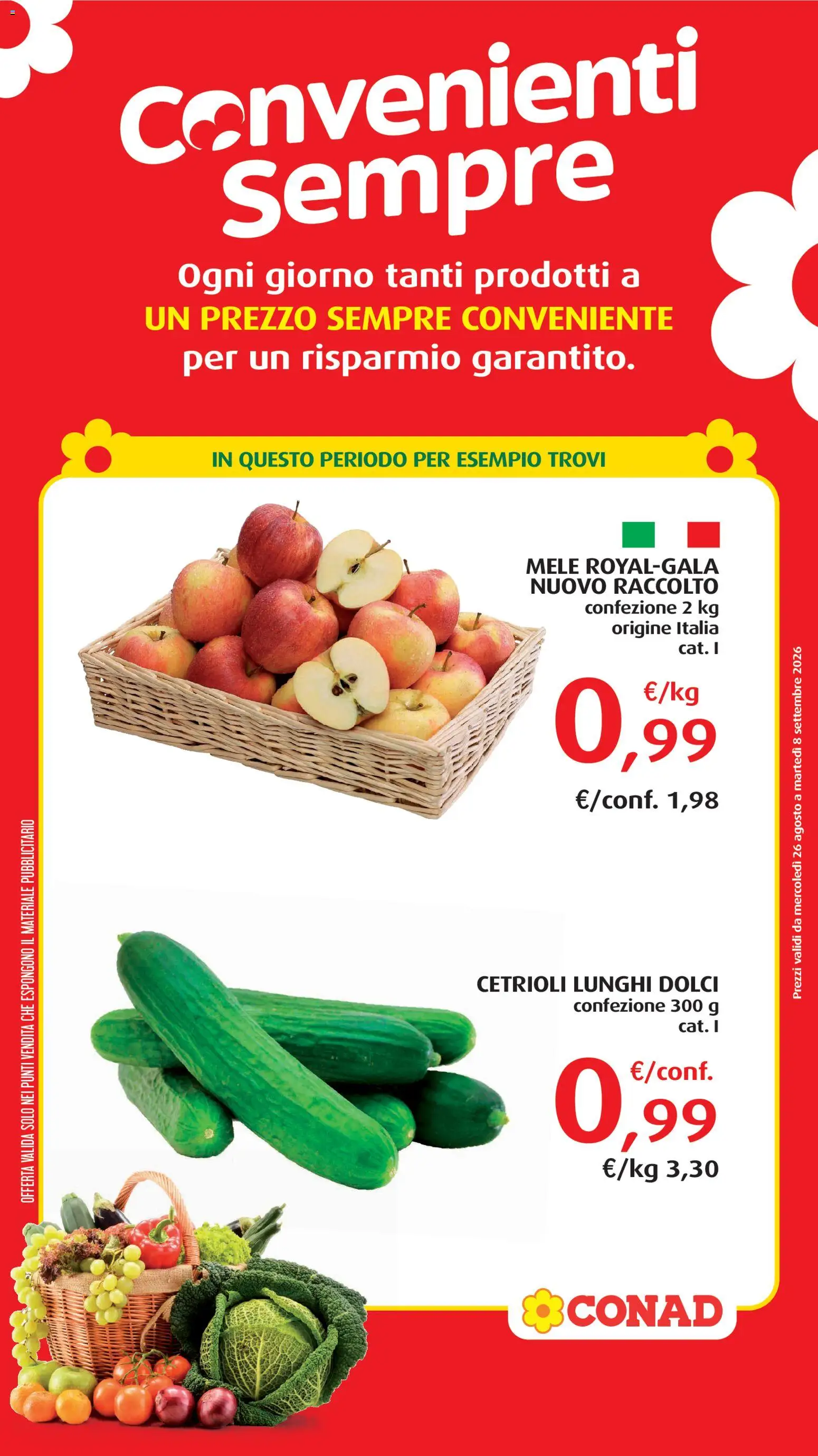 Volantino Conad del 26/08/2026 | Pagina: 1