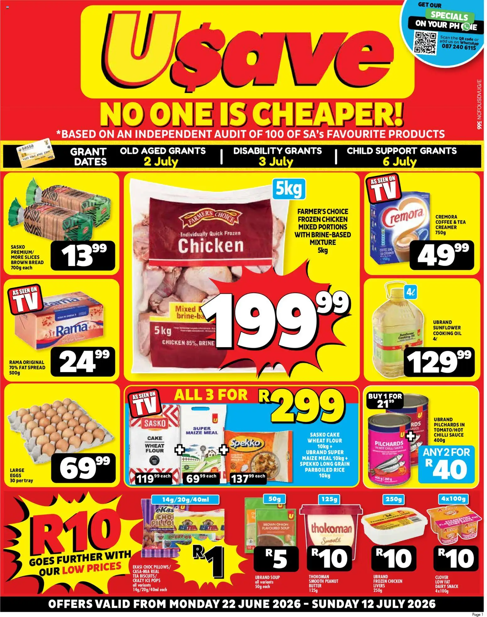 Usave Northern Cape – Specials (22/06/2026 – 12/07/2026) Online