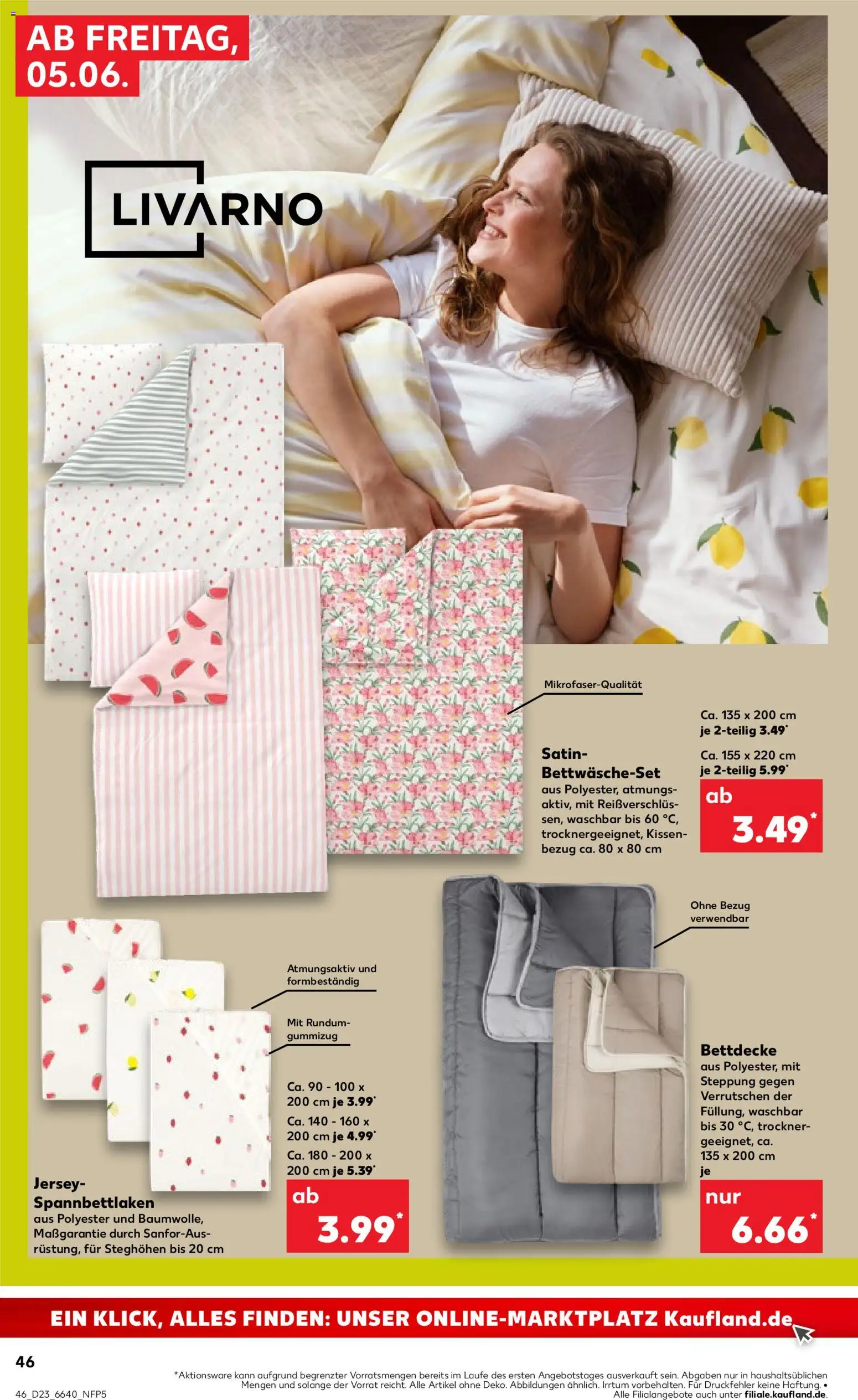 Kaufland Prospekt Speyer – gültig ab 04.06.2026 | Seite: 46 | Produkte: Trockner, Kissen, Bettdecke