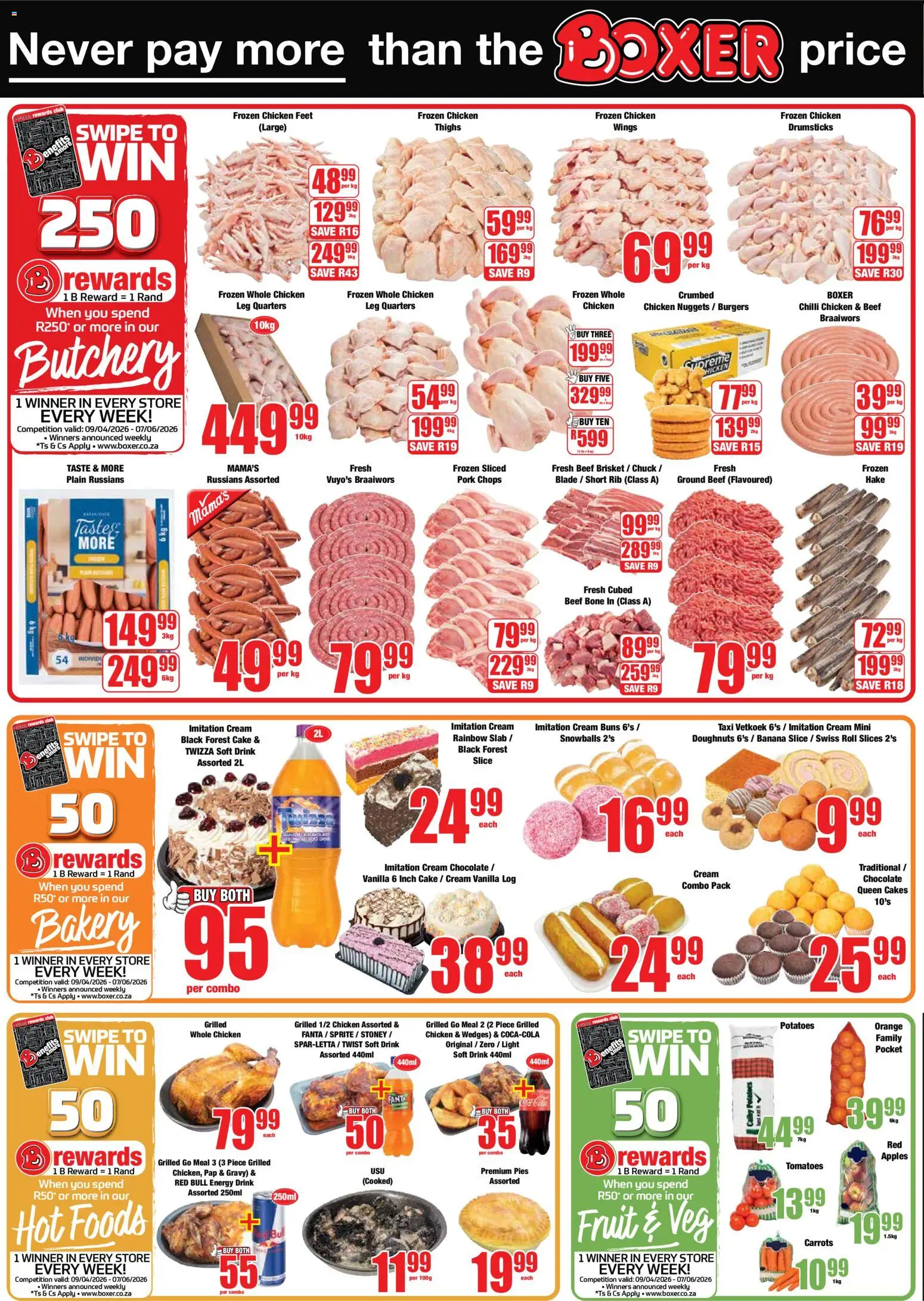 New Boxer catalogue – valid from 11.05.2026 | Page: 2 | Products: Apples, Tomatoes, Beef, Burgers