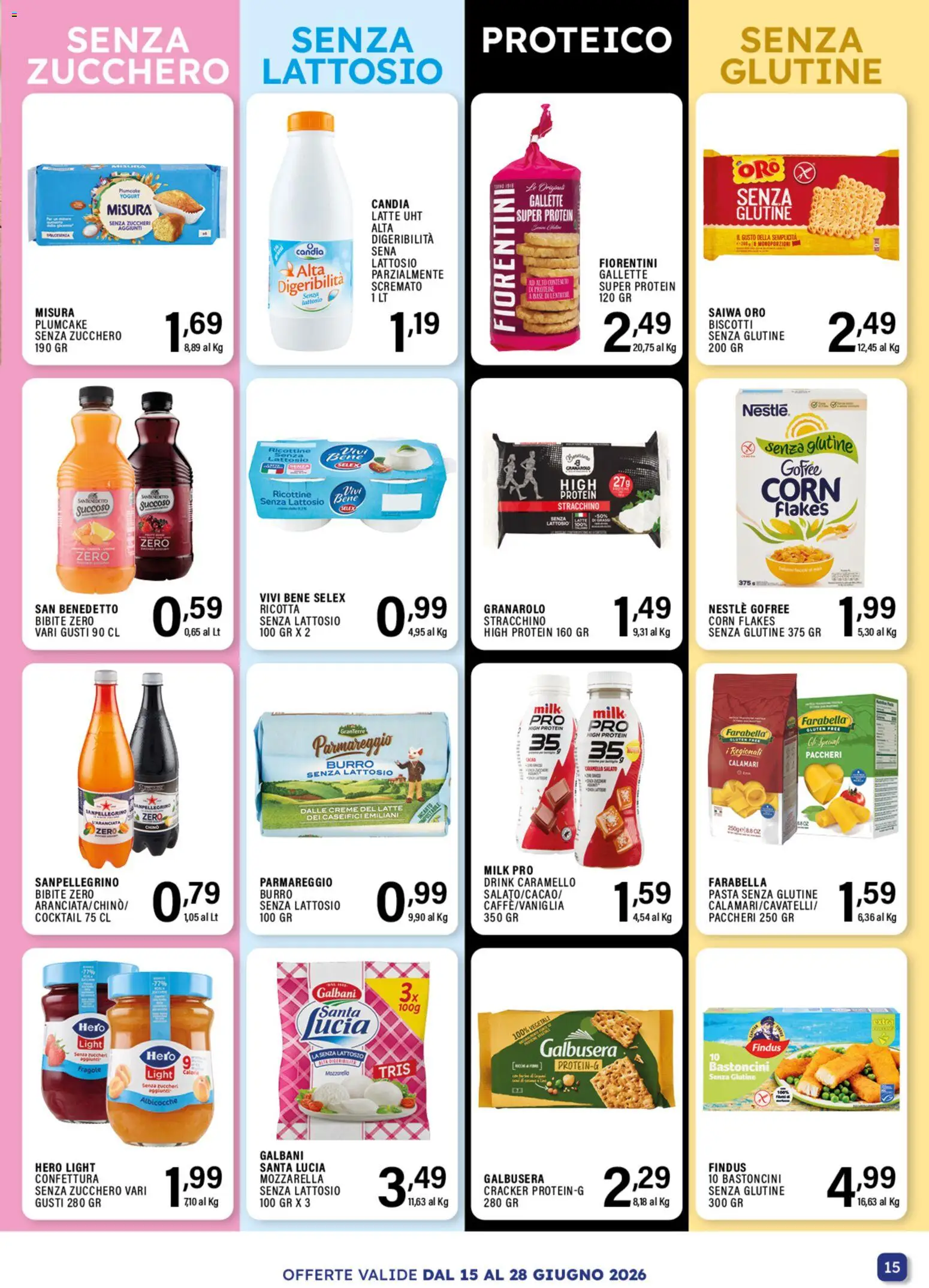 Volantino GECOP del 15.06.2026 | Pagina: 15 | Prodotti: Fragole, Biscotti, Zucchero, Gallette