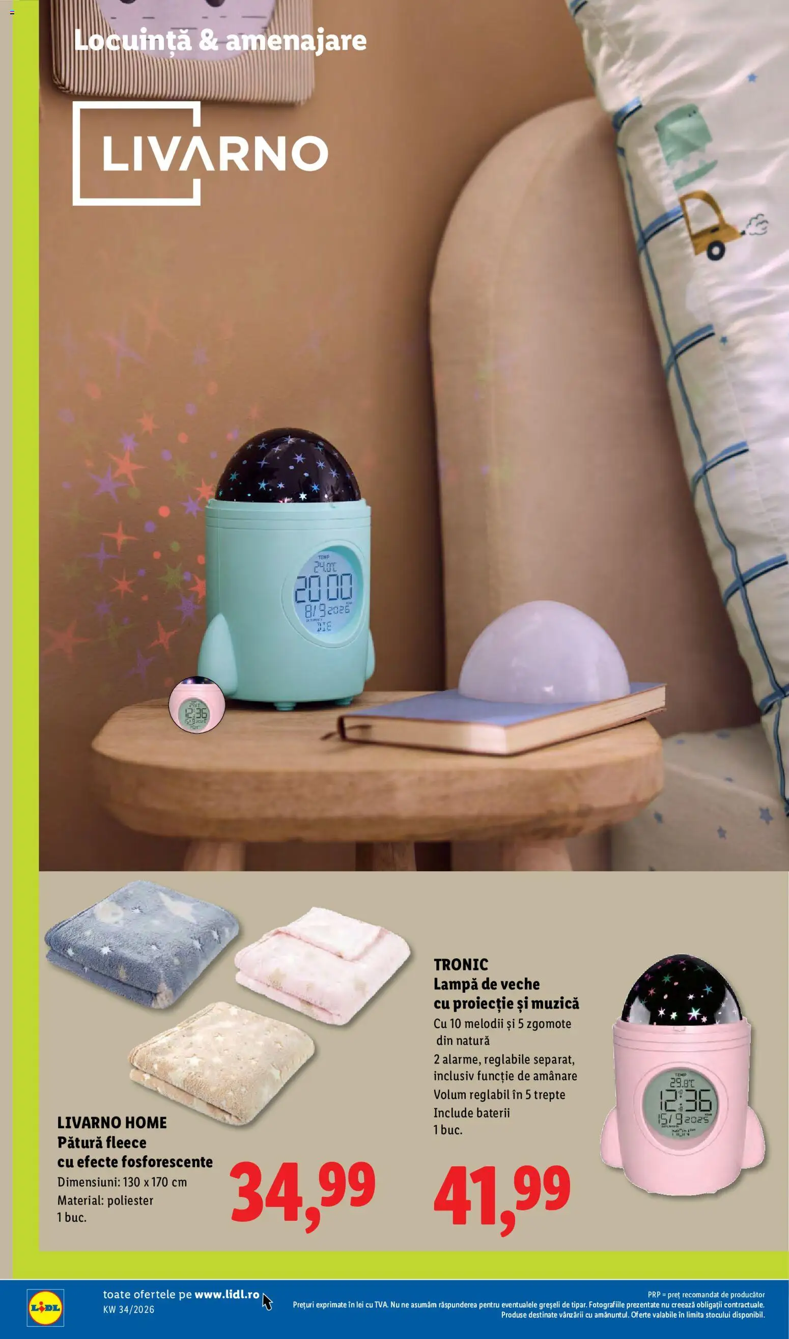 Noul catalog Lidl – valabil de la 17.08.2026 | Pagină: 84 | Produse: Pătură, Lampă, Baterii