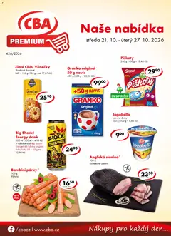 Náhled letáku CBA leták - Premium od 21.10.2026