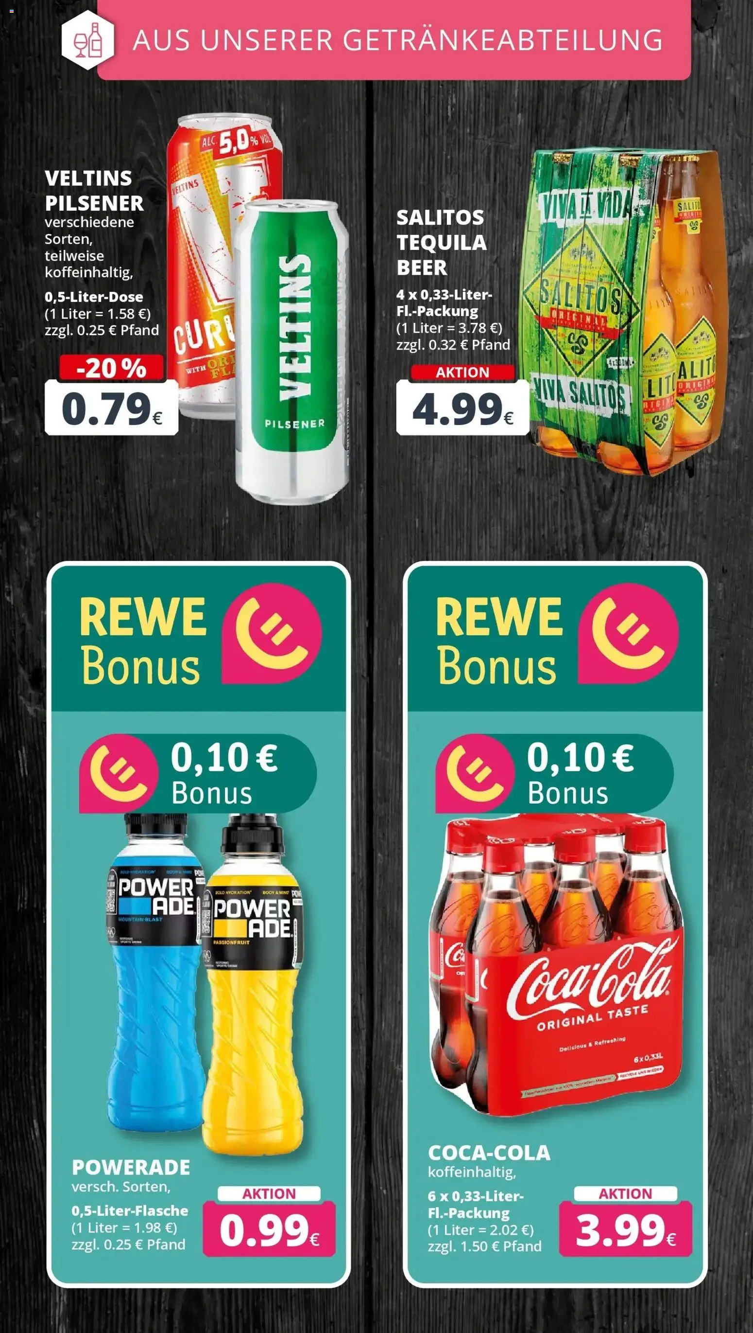 REWE Prospekt ab 05.10.2026 zum Blättern » Angebote | Seite: 20 | Produkte: Tequila, Powerade, Veltins