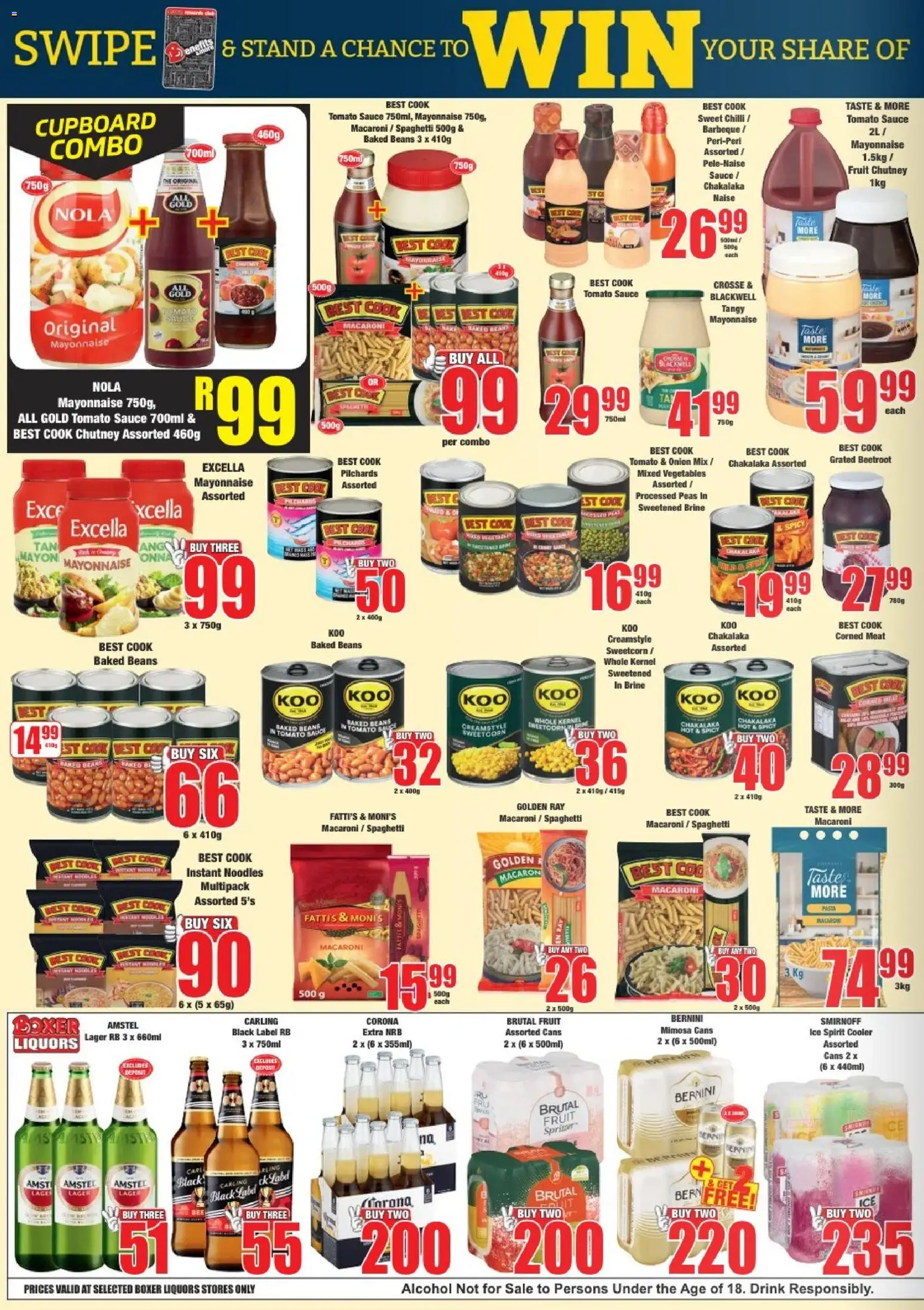 New Boxer catalogue – valid from 22/10/2026 | Page: 8 | Products: Pilchards, Alcohol, Cooler, Onion