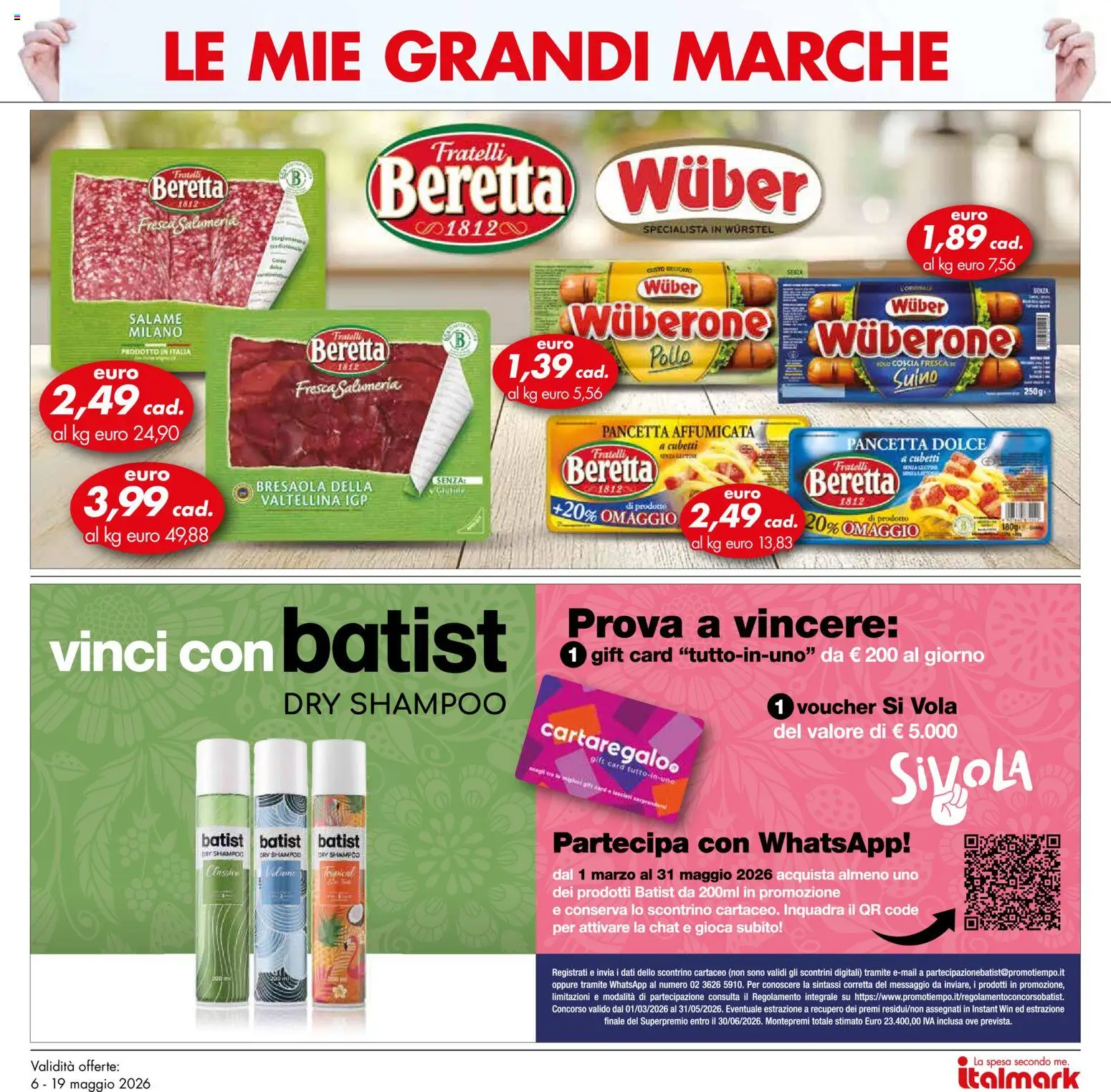 Volantino Italmark del 06.05.2026 | Pagina: 39 | Prodotti: Pollo, Pancetta, Suino, Wurstel