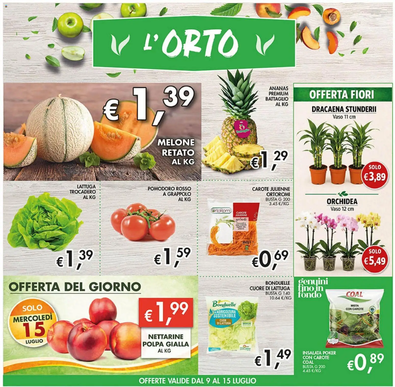 Volantino Coal del 02/07/2026 | Pagina: 3 | Prodotti: Insalata, Carote, Ananas, Vaso