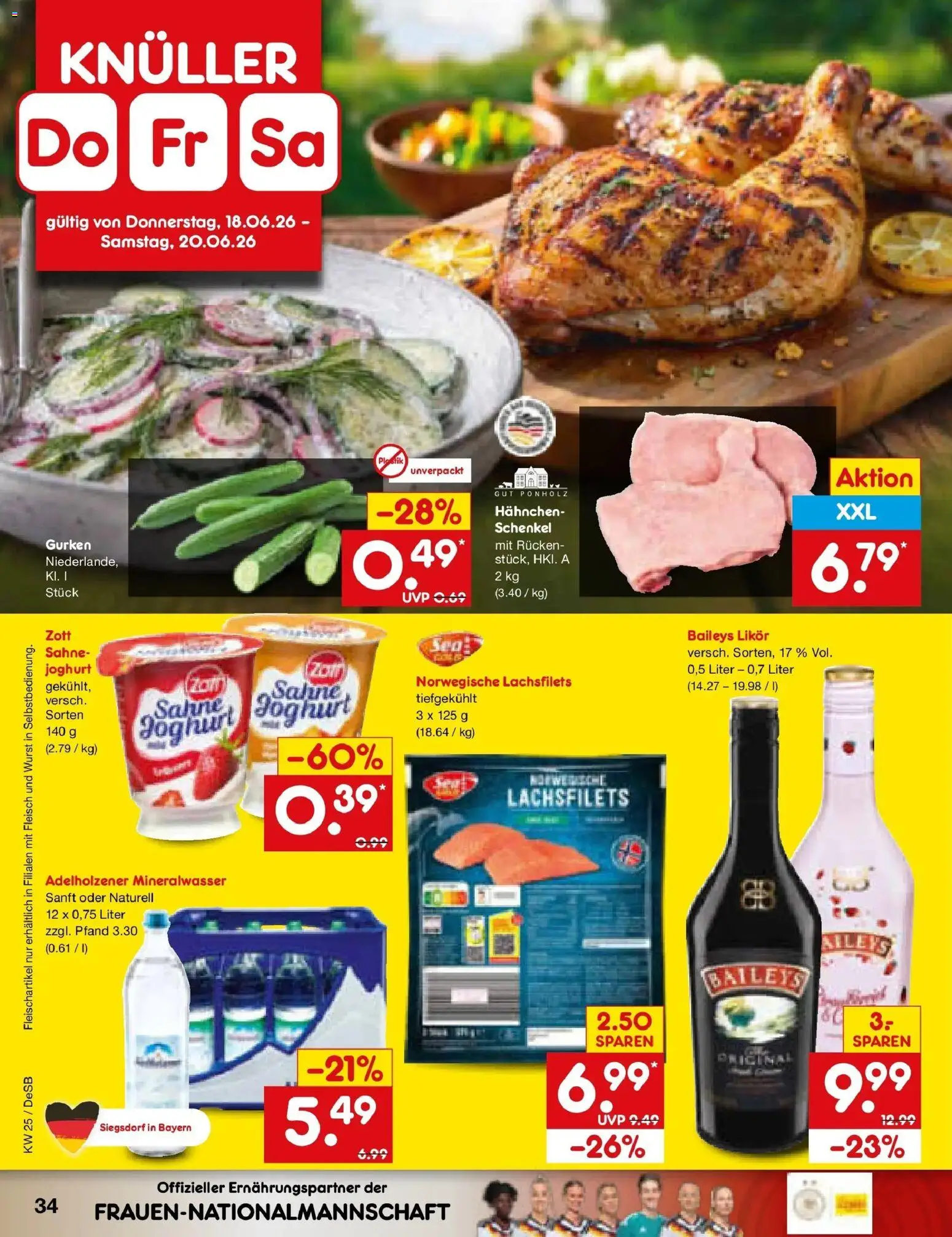 Netto Marken-Discount Prospekt Waiblingen-Bittenfeld – gültig ab 14.06.2026 | Seite: 46 | Produkte: Hahnchen, Joghurt, Wurst, Baileys