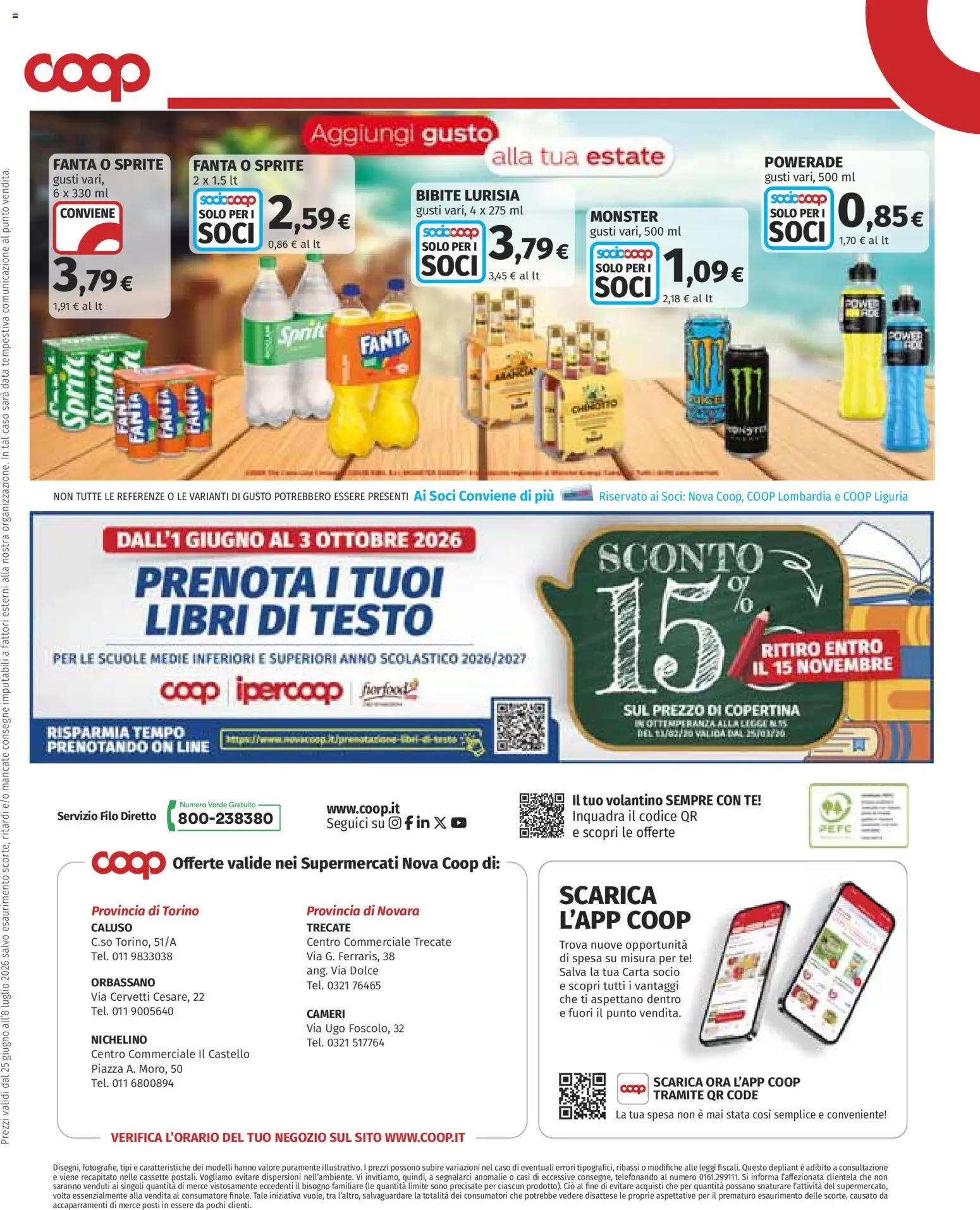 Volantino COOP del 25/06/2026 | Pagina: 21 | Prodotti: Tè, Data, Bibite, Fanta