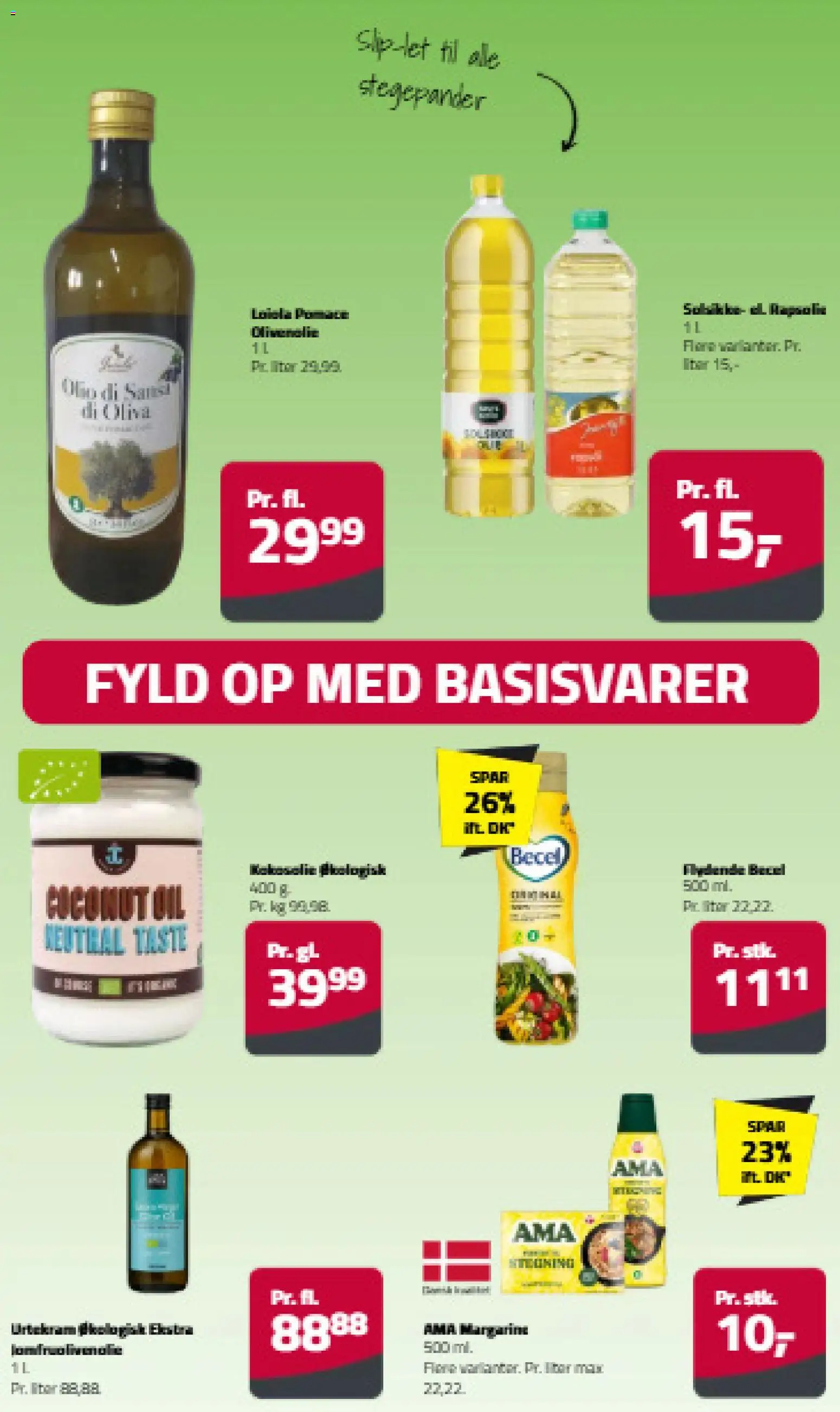 Fleggaard tilbudsavis – gyldig fra 02/09/2026 | Side: 5 | Produkter: Rapsolie, Kokosolie, Margarine, Olivenolie