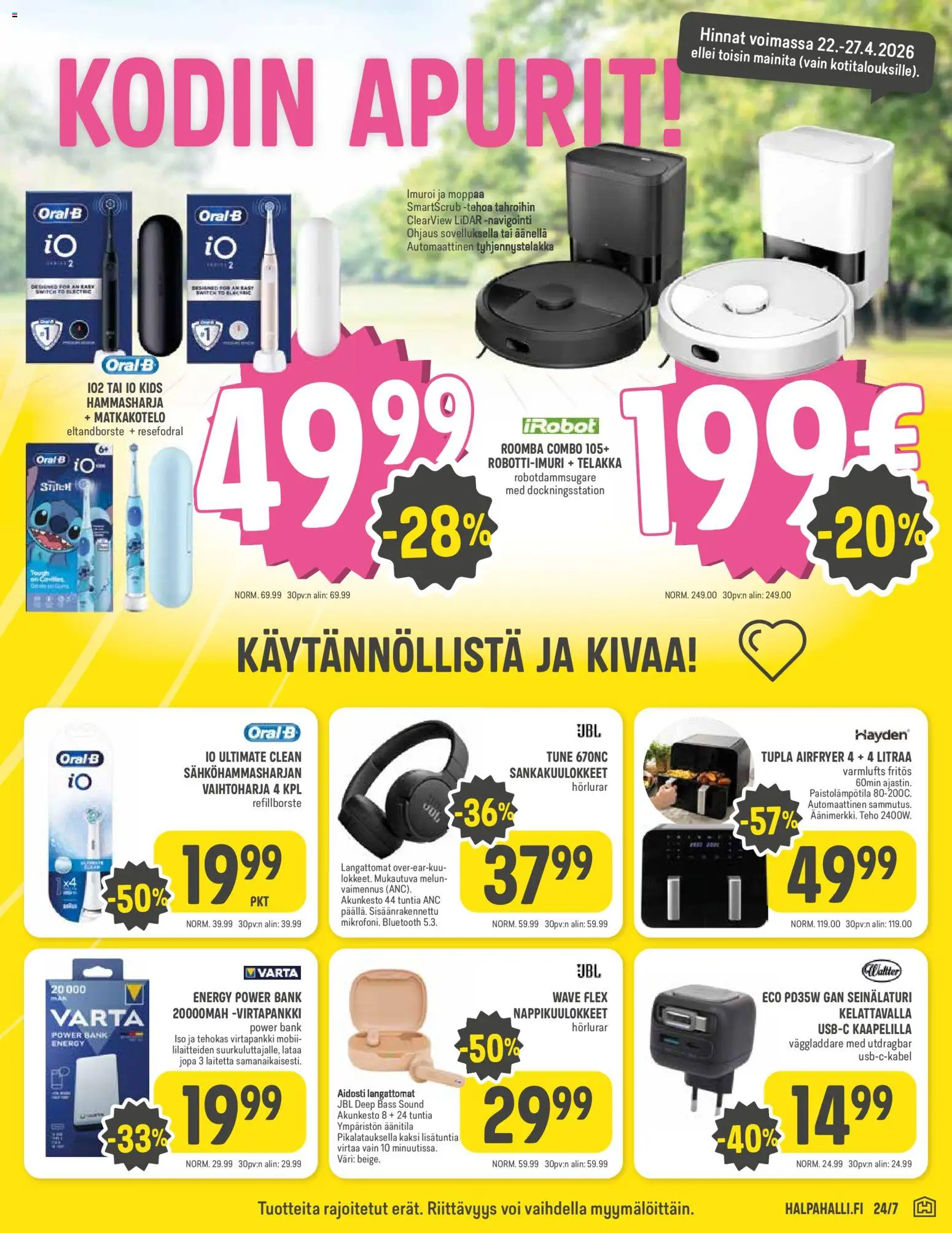 Halpa Halli tarjoukset – voimassa 22.04.2026 alkaen | Sivu: 13 | Tuotteet: Navigointi, Hammasharja