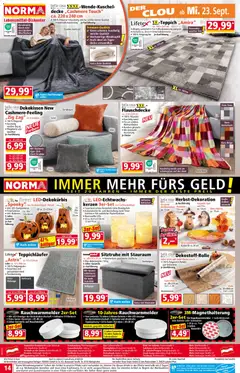 Norma Flugblatt ab 21.09.2026 gültig | Seite: 14 | Produkte: Kürbis, Kerzen, Decke, Batterie