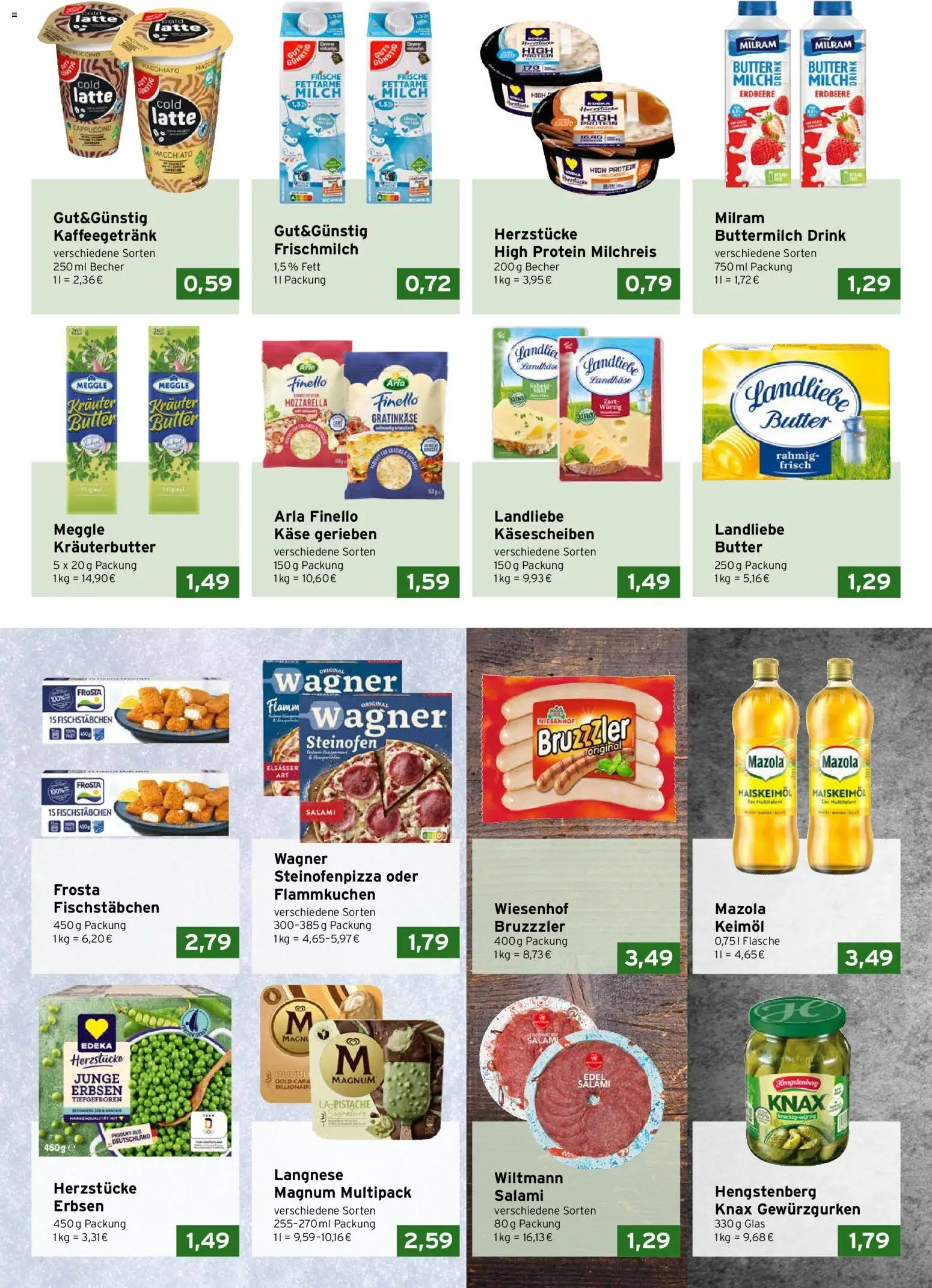 CAP Markt Prospekt – gültig ab 20.07.2026 | Seite: 2 | Produkte: Langnese, Butter, Fischstabchen, Salami