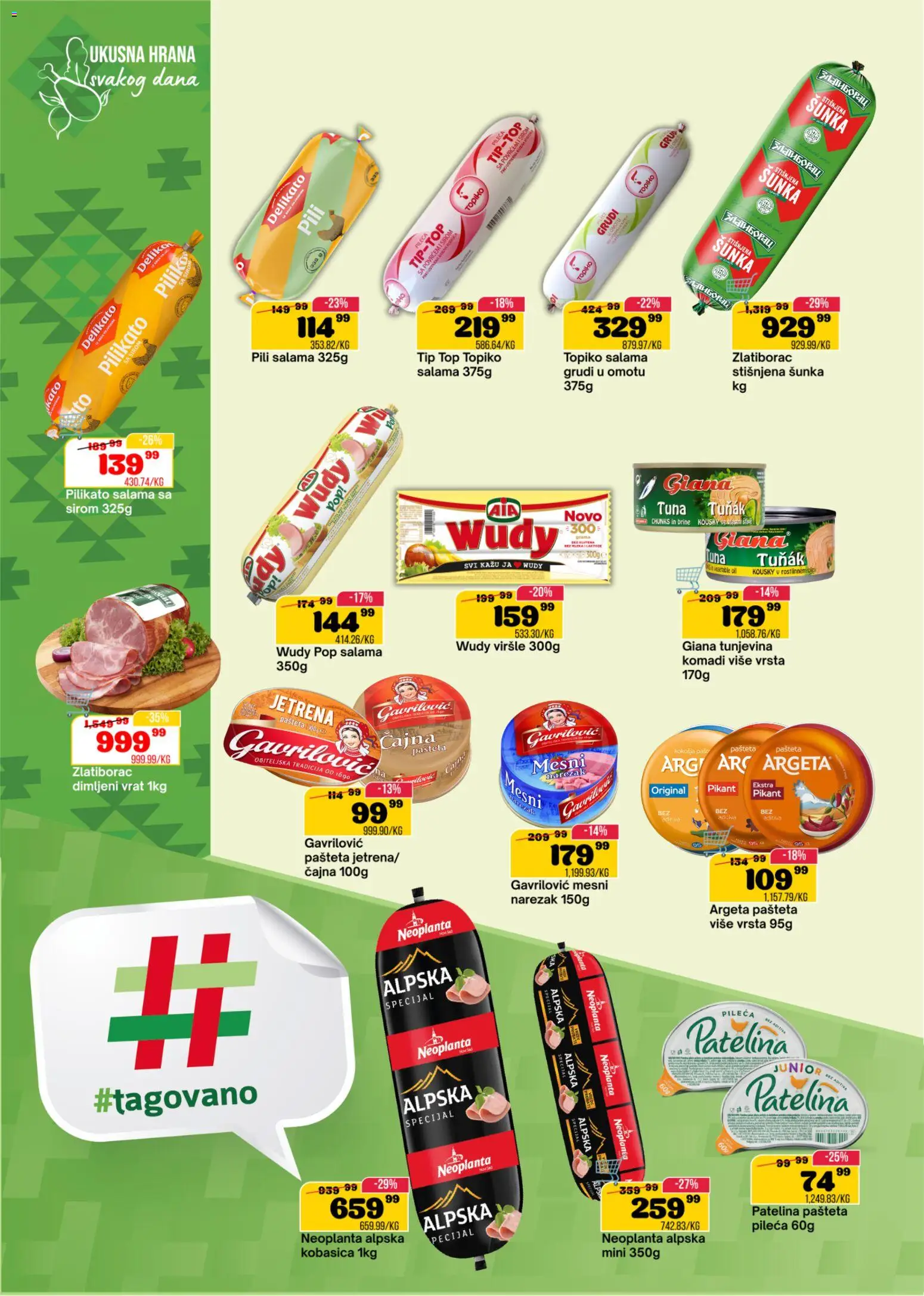 Senta Promet katalog - važi od 23.09.2026 | Strana: 6 | Proizvode: Viršle, Šunka, Kobasica, Dimljeni vrat