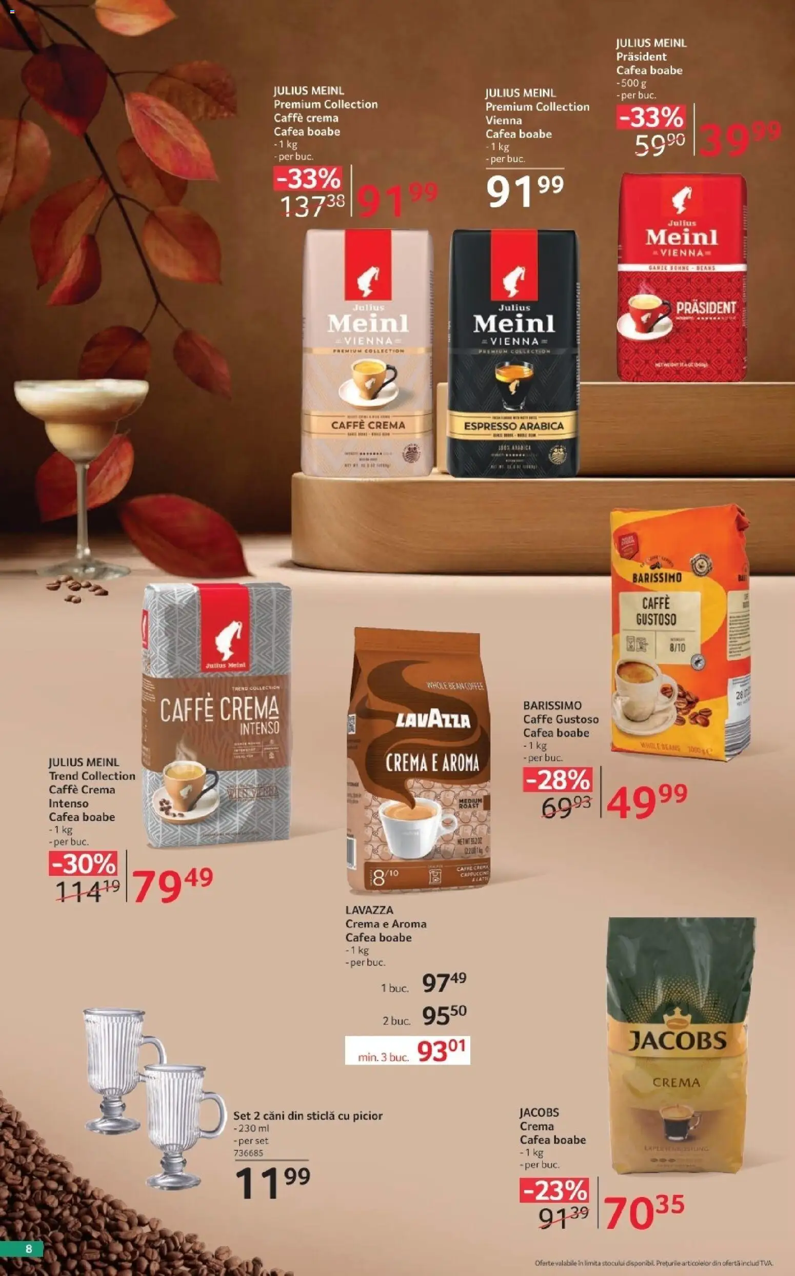 Noul catalog Selgros – valabil de la 02.10.2026 | Pagină: 8 | Produse: Premium, Jacobs, Cremă, Căni