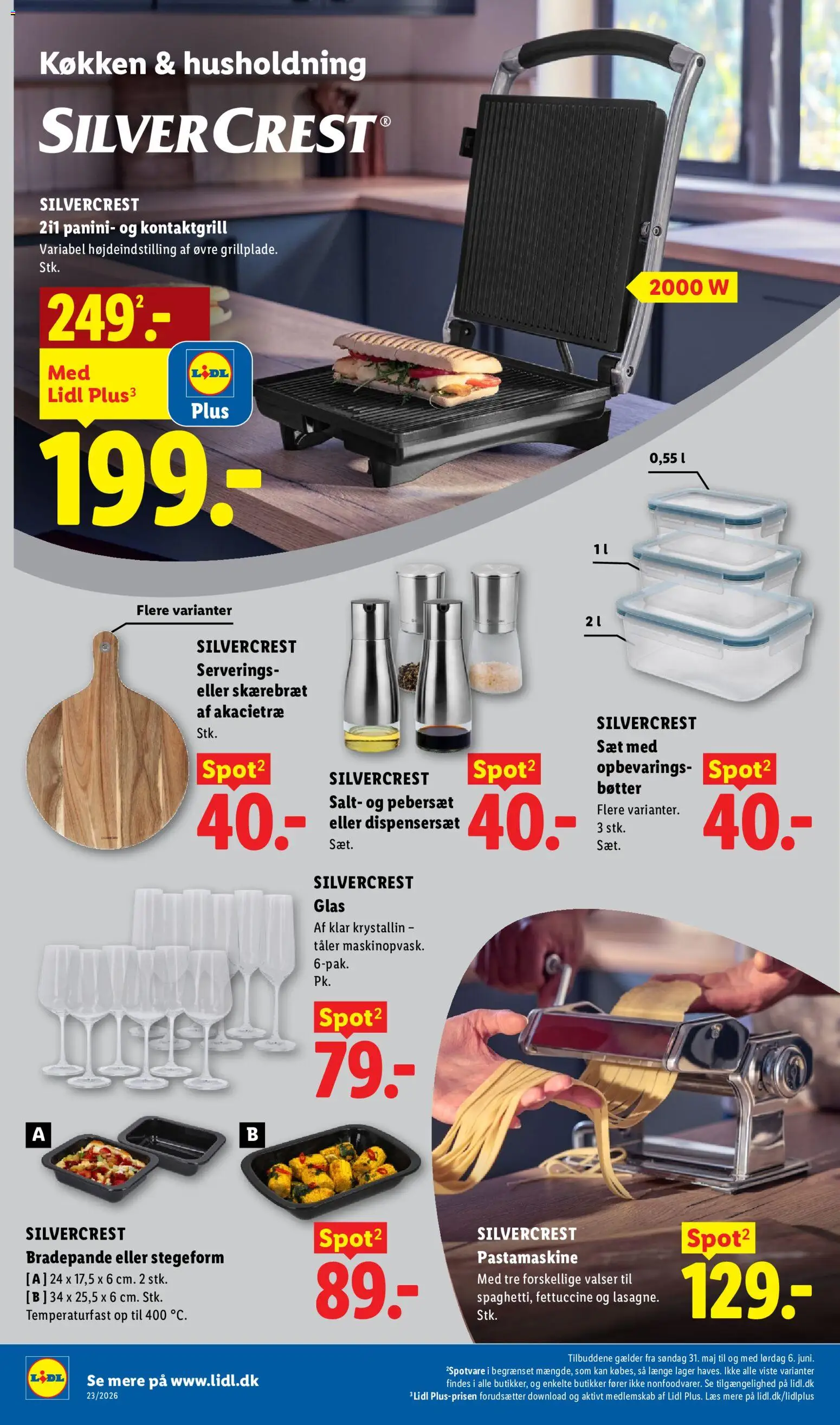 Lidl tilbudsavis – gyldig fra 31.05.2026 | Side: 23 | Produkter: Skærebræt, Salt, Søm