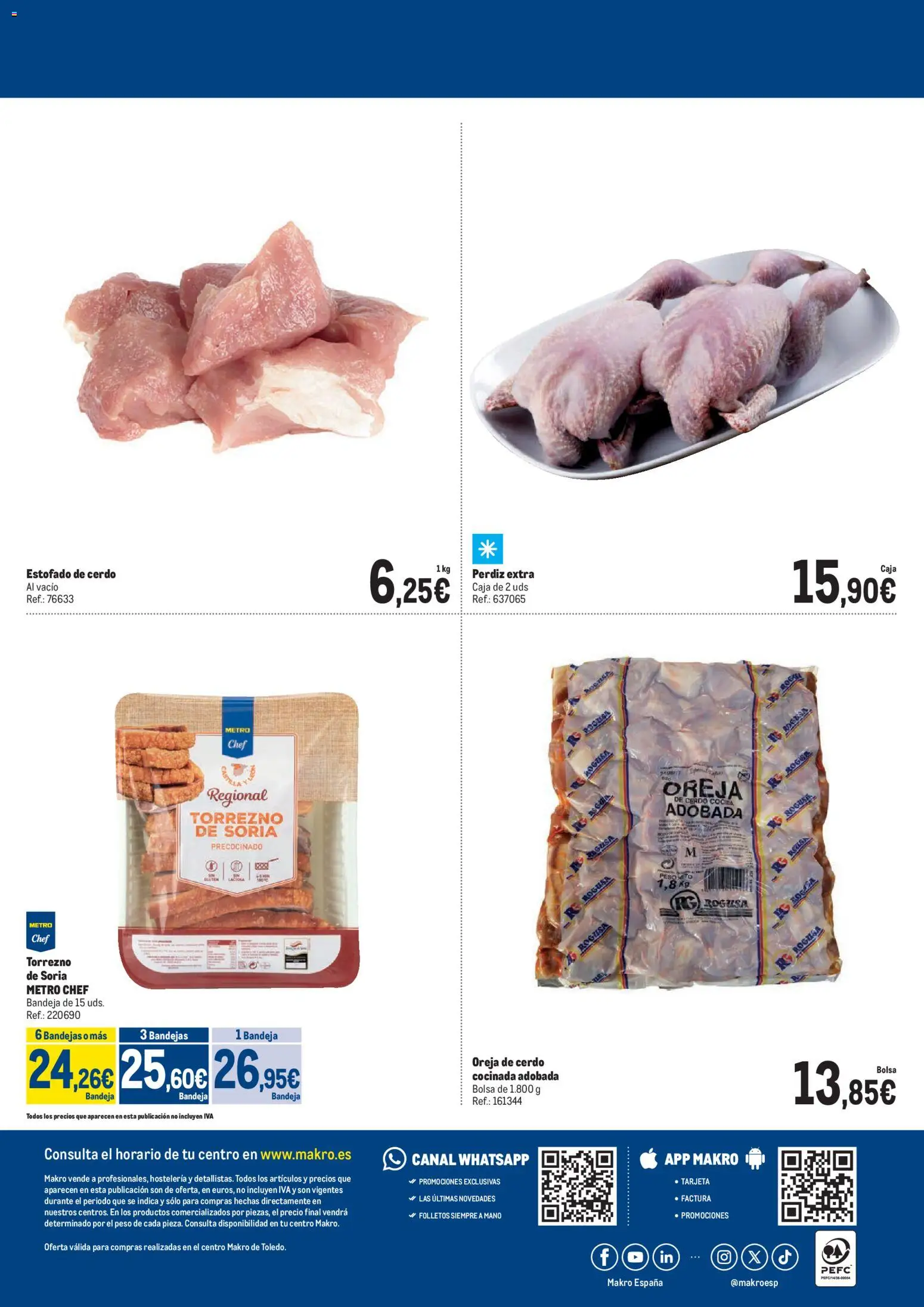 Makro Corpus Christi Toledo II │ válido desde el 21.05.2026 | Página: 4 | Productos: Cerdo, Bolsa, Bandeja, Caja