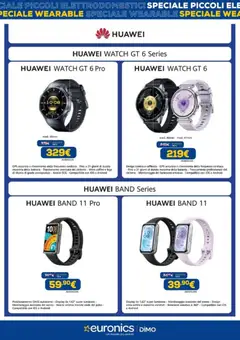 Anteprima del volantino Euronics volantino Wearable valido a partire dal 21.05.2026 | Pagina: 7 | Prodotti: Huawei, Batteria
