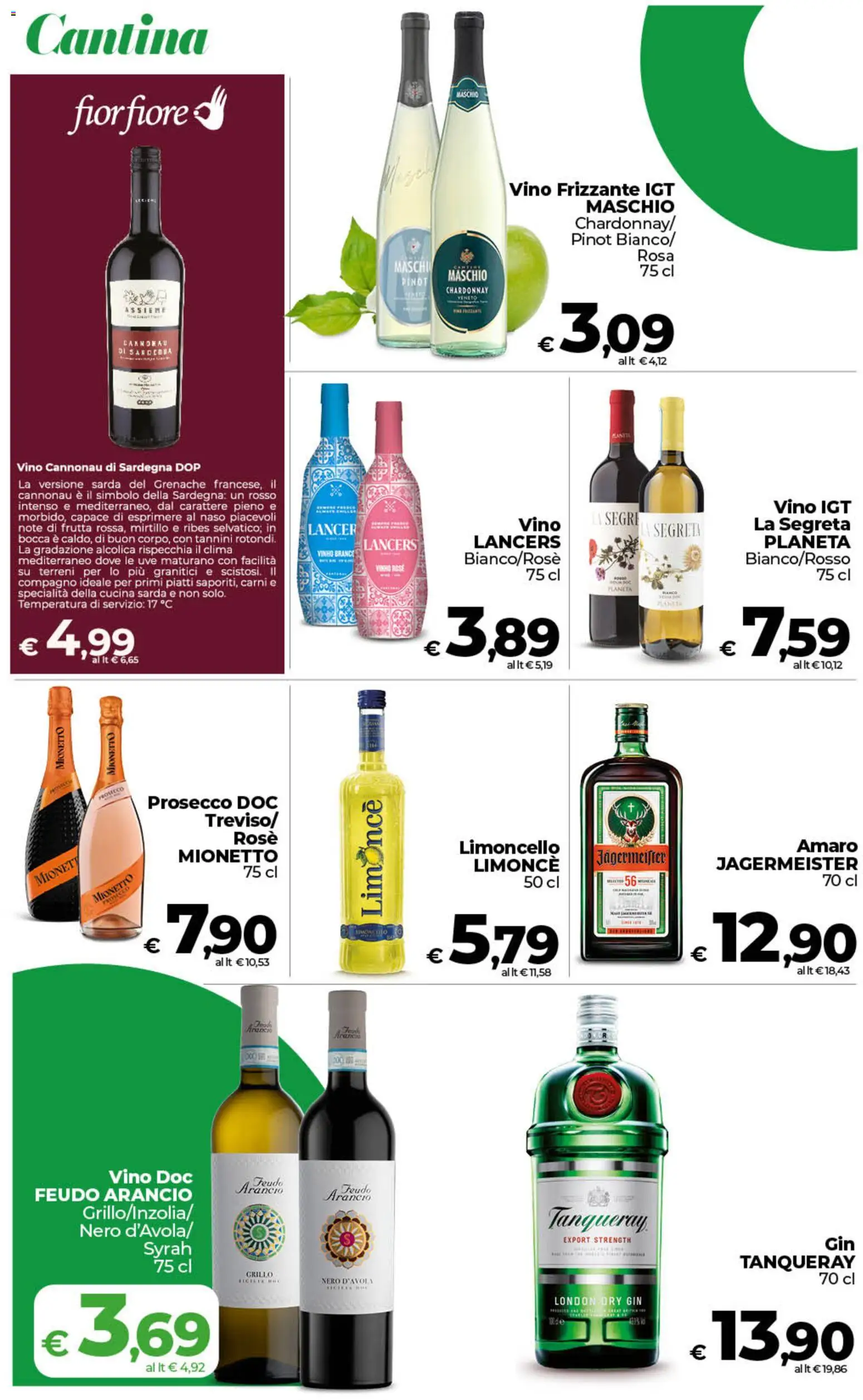 Volantino COOP del 11/09/2026 | Pagina: 32 | Prodotti: Gin, Prosecco, Frutta, Vino