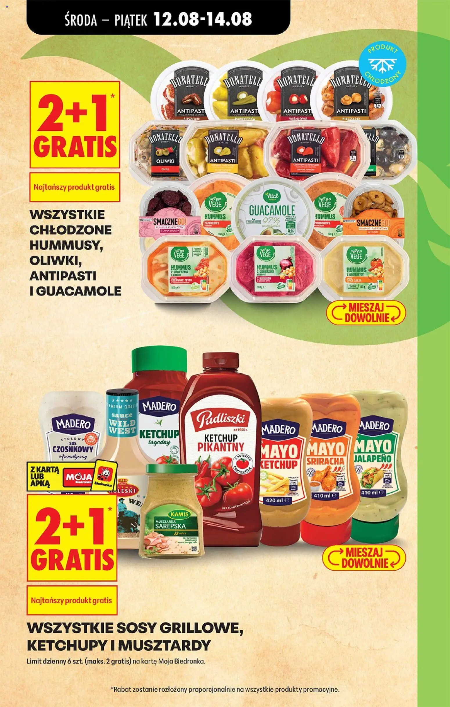 Biedronka gazetka od środy od 12.08.2026 | Strona: 5 | Produkty: Chipsy, Musztarda, Oliwki, Sosy