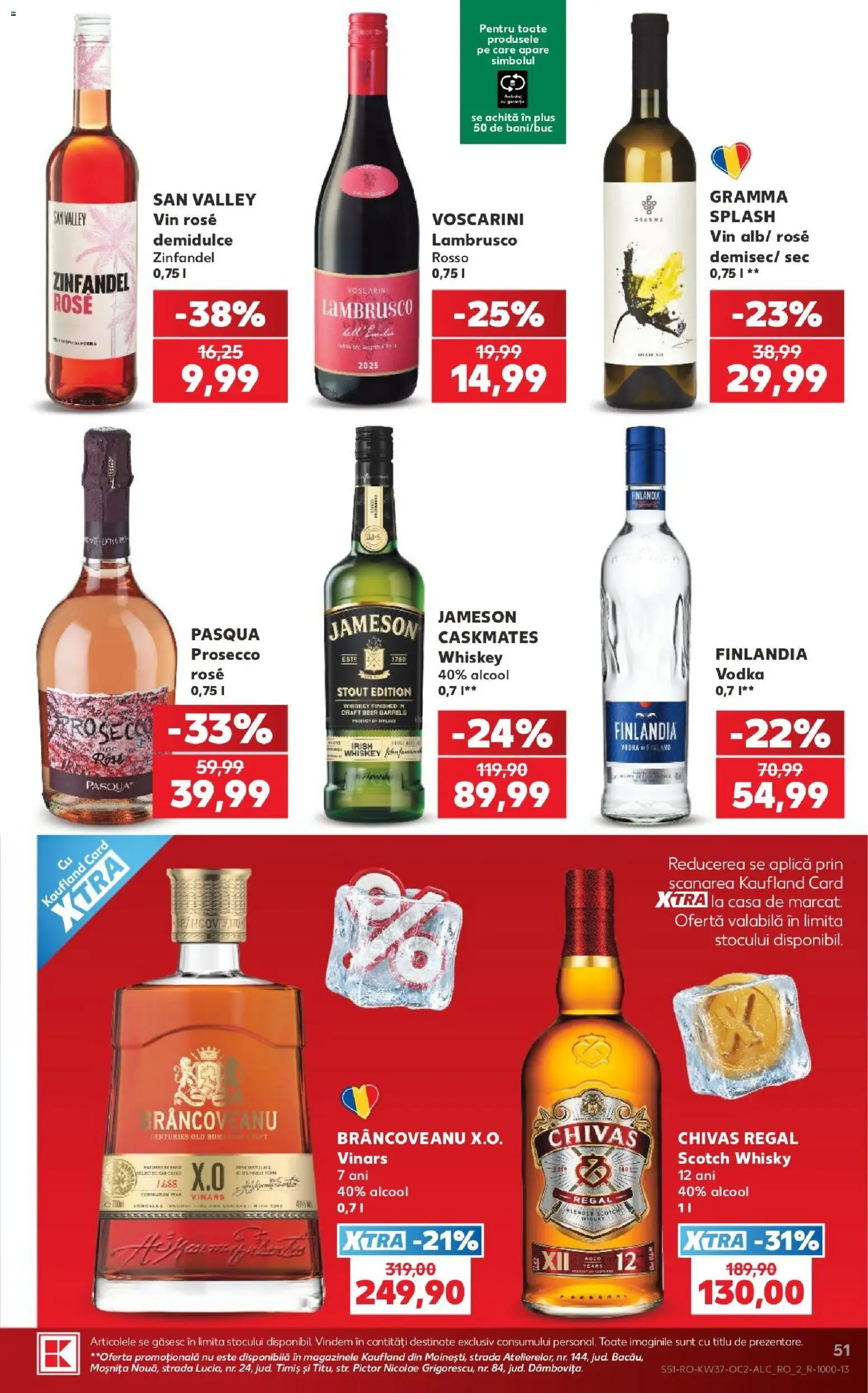 Kaufland Zalau 09.09.2026 - Revista si Oferta | Pagină: 51 | Produse: Aplică, Scotch Whisky, Vin, Plus
