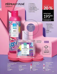 Náhled letáku Avon Katalog 05/2026 od 01.05.2026 | Strana: 159 | Produkty: Sprchový gel, Body, Šampon, Kondicionér