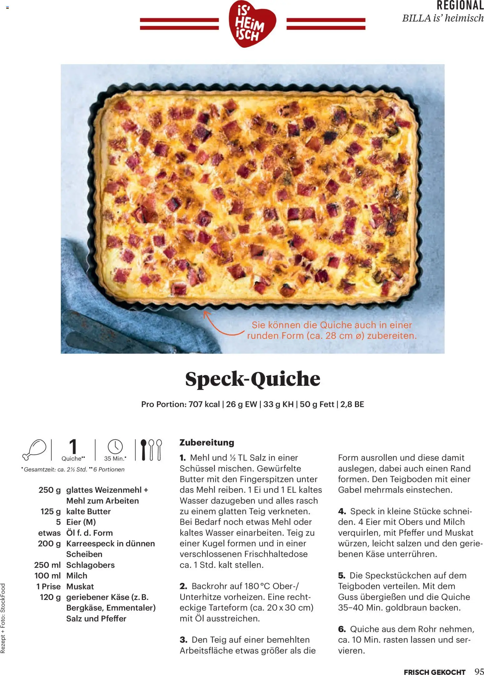 Billa Frisch Gekocht gültig ab 01.05.2026 | Seite: 95 | Produkte: Salz, Pfeffer, Milch, Butter