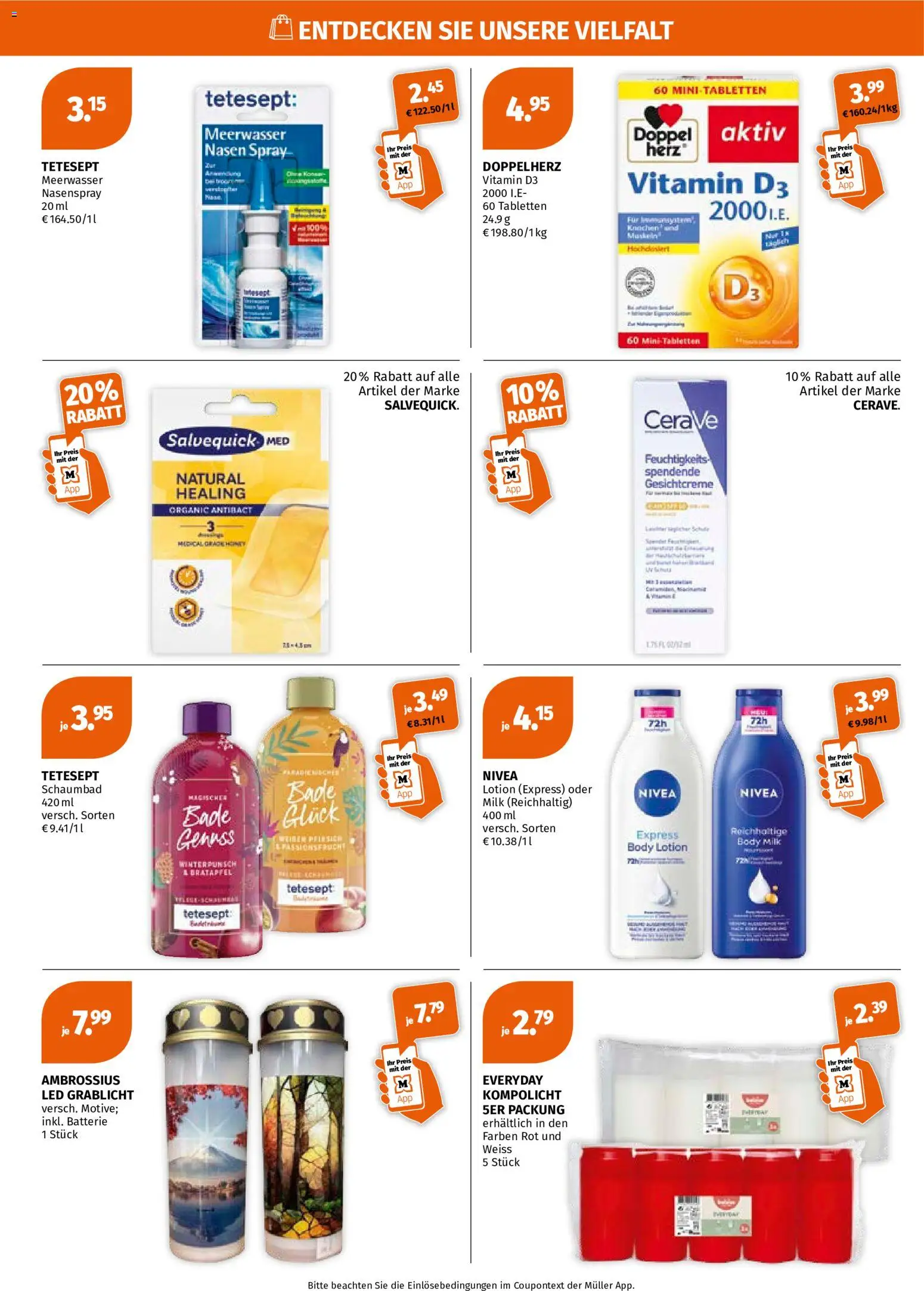 Müller Flugblatt gültig ab 26.10.2026 | Seite: 8 | Produkte: Pfirsich, Batterie