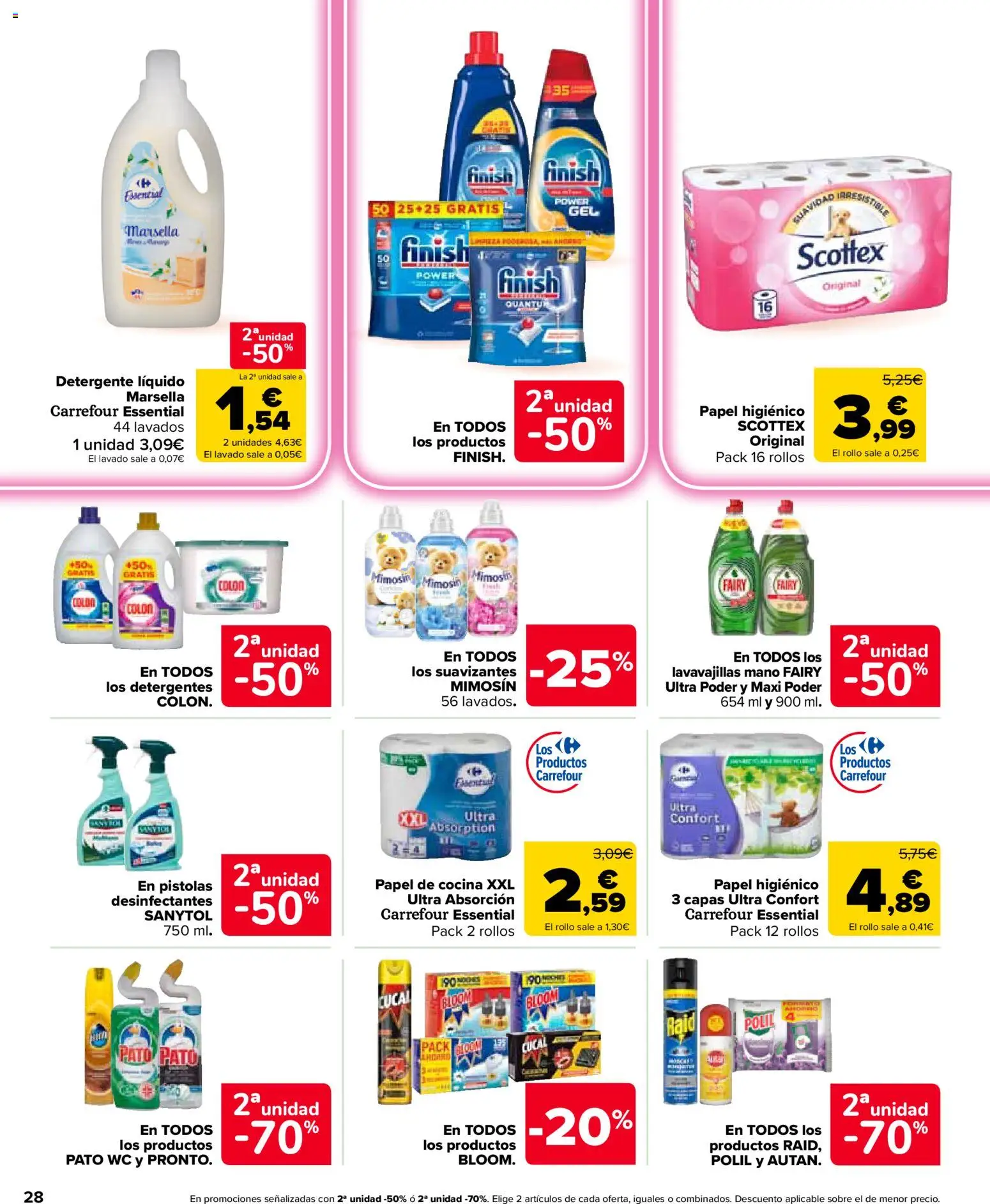 Carrefour Market folleto │ válido desde el 26/08/2026 | Página: 28 | Productos: Detergente, Papel higienico, Cocina, Lavavajillas