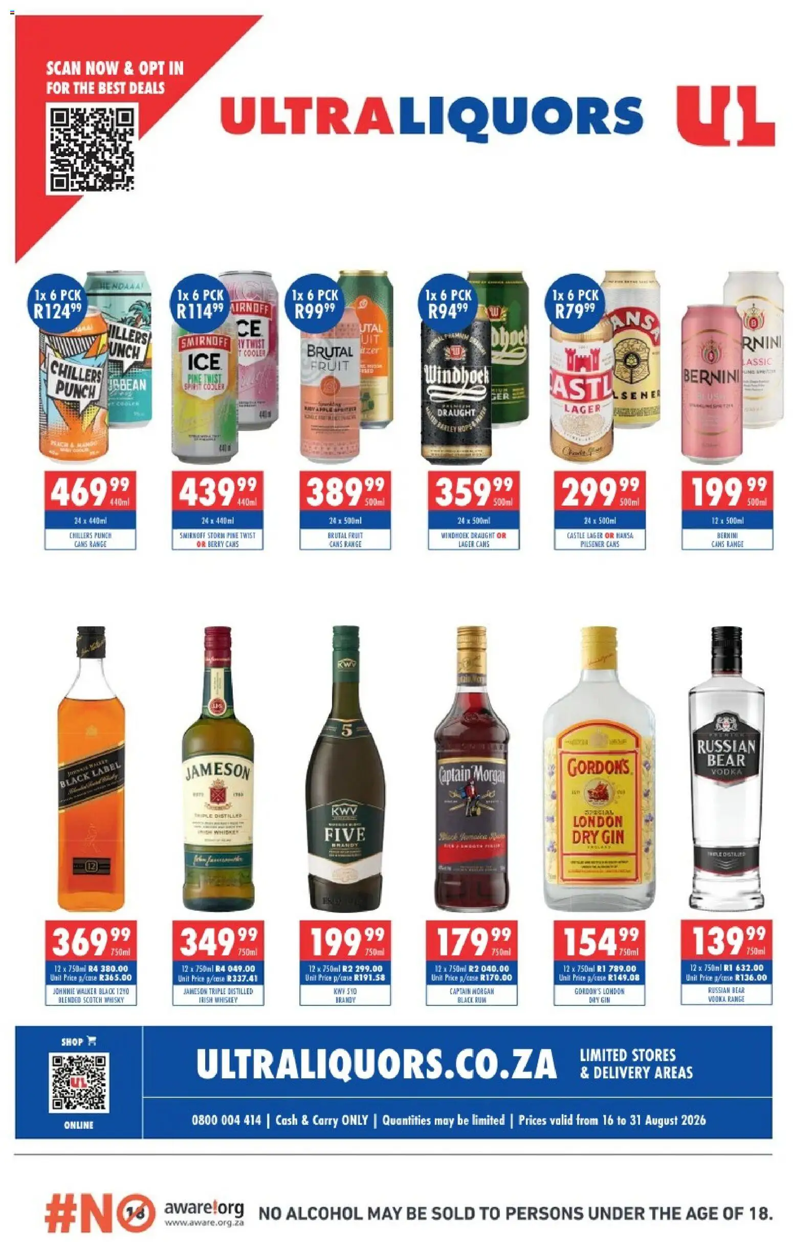 New Ultra Liquors catalogue – valid from 16/08/2026 | Page: 1