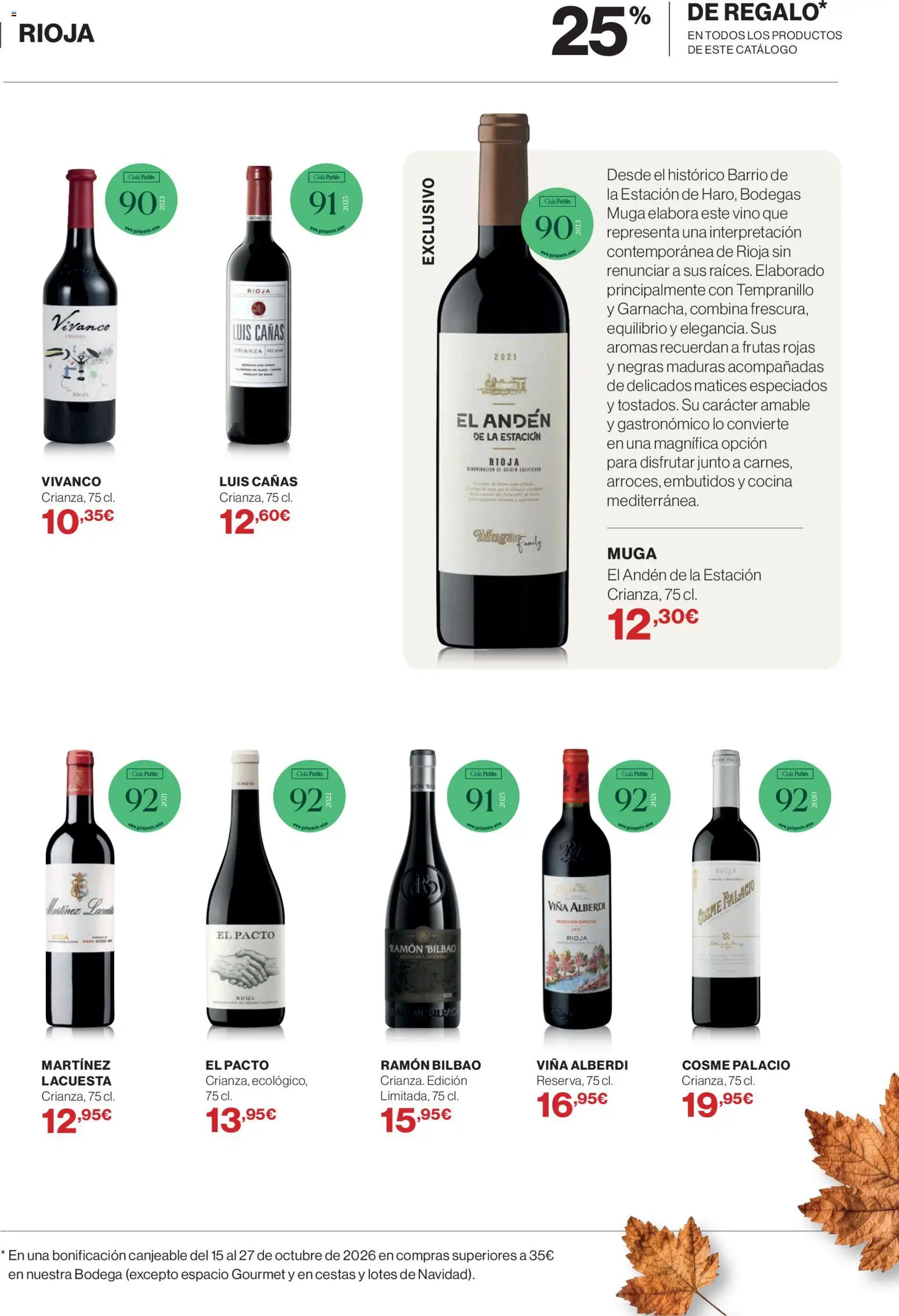Supercor - Bodega octubre 26 │ válido desde el 01/10/2026 | Página: 7 | Productos: Vino, Té, Embutidos, Cocina