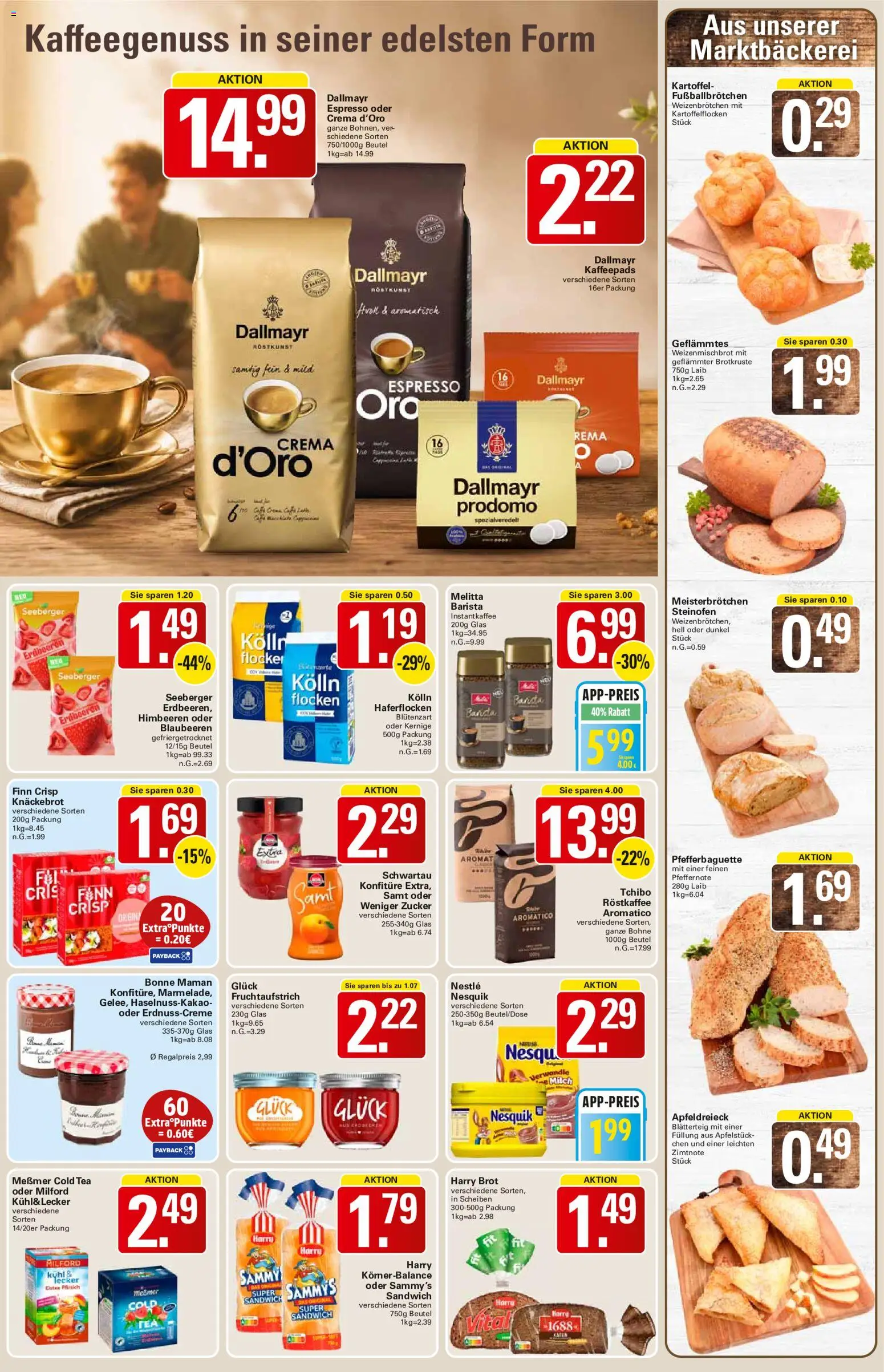 WEZ Prospekt – gültig ab 08.06.2026 | Seite: 11 | Produkte: Messmer, Dallmayr, Blaubeeren, Bonne maman